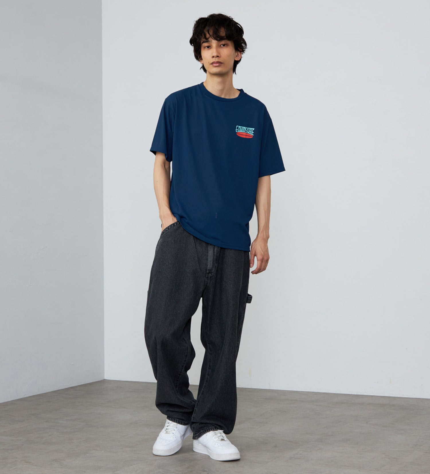 EDWIN(エドウイン)のバックプリント Tシャツ 半袖|トップス/Tシャツ/カットソー/メンズ|ネイビー