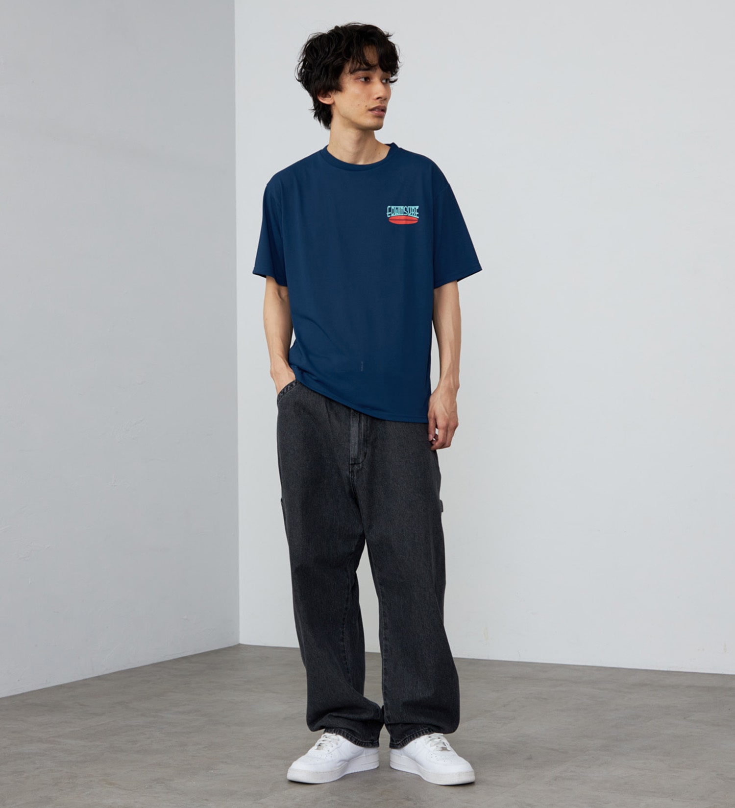EDWIN(エドウイン)のバックプリント Tシャツ 半袖|トップス/Tシャツ/カットソー/メンズ|ネイビー