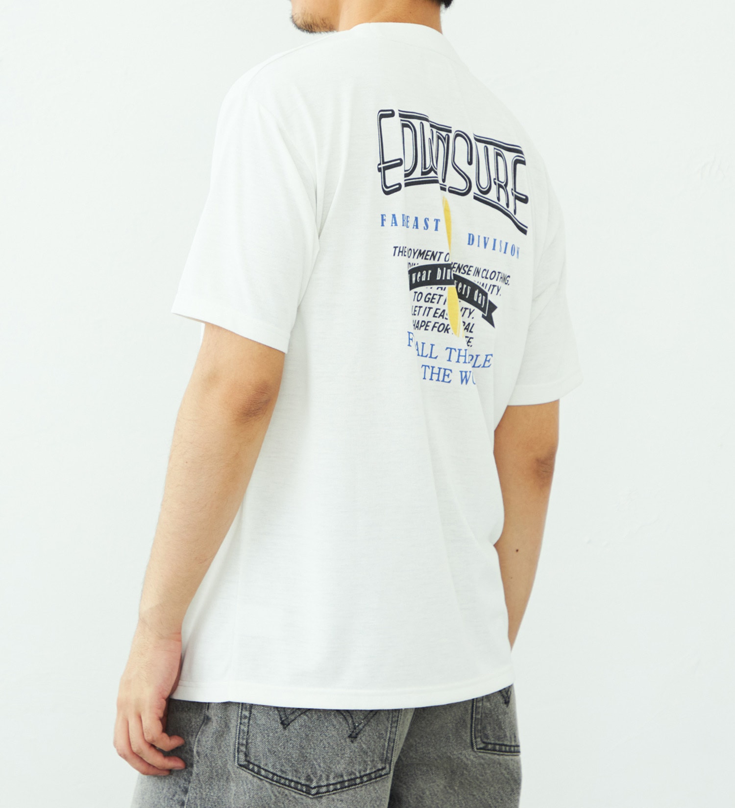 EDWIN(エドウイン)のバックプリント Tシャツ 半袖 速乾|トップス/Tシャツ/カットソー/メンズ|ホワイト