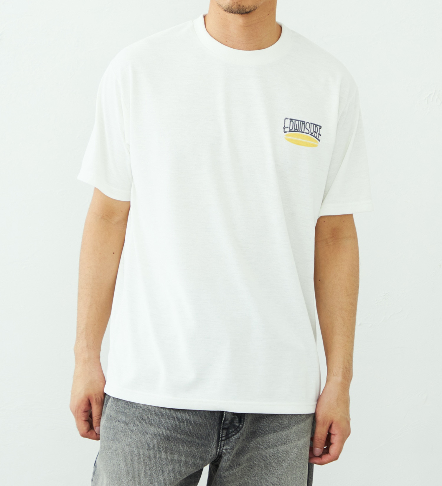 EDWIN(エドウイン)のバックプリント Tシャツ 半袖 速乾|トップス/Tシャツ/カットソー/メンズ|ホワイト