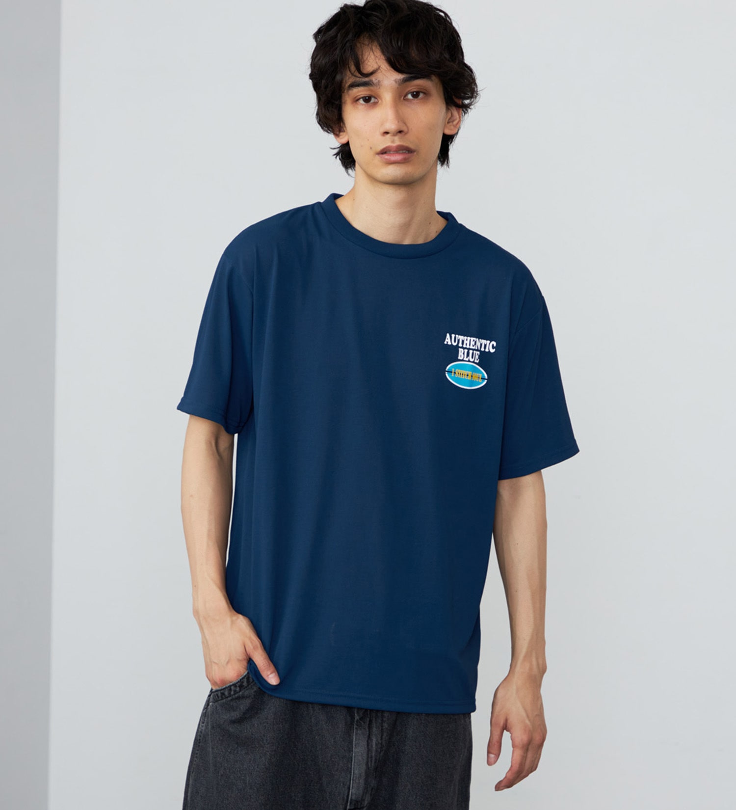 EDWIN(エドウイン)のバックプリント Tシャツ 半袖 速乾|トップス/Tシャツ/カットソー/メンズ|ネイビー2
