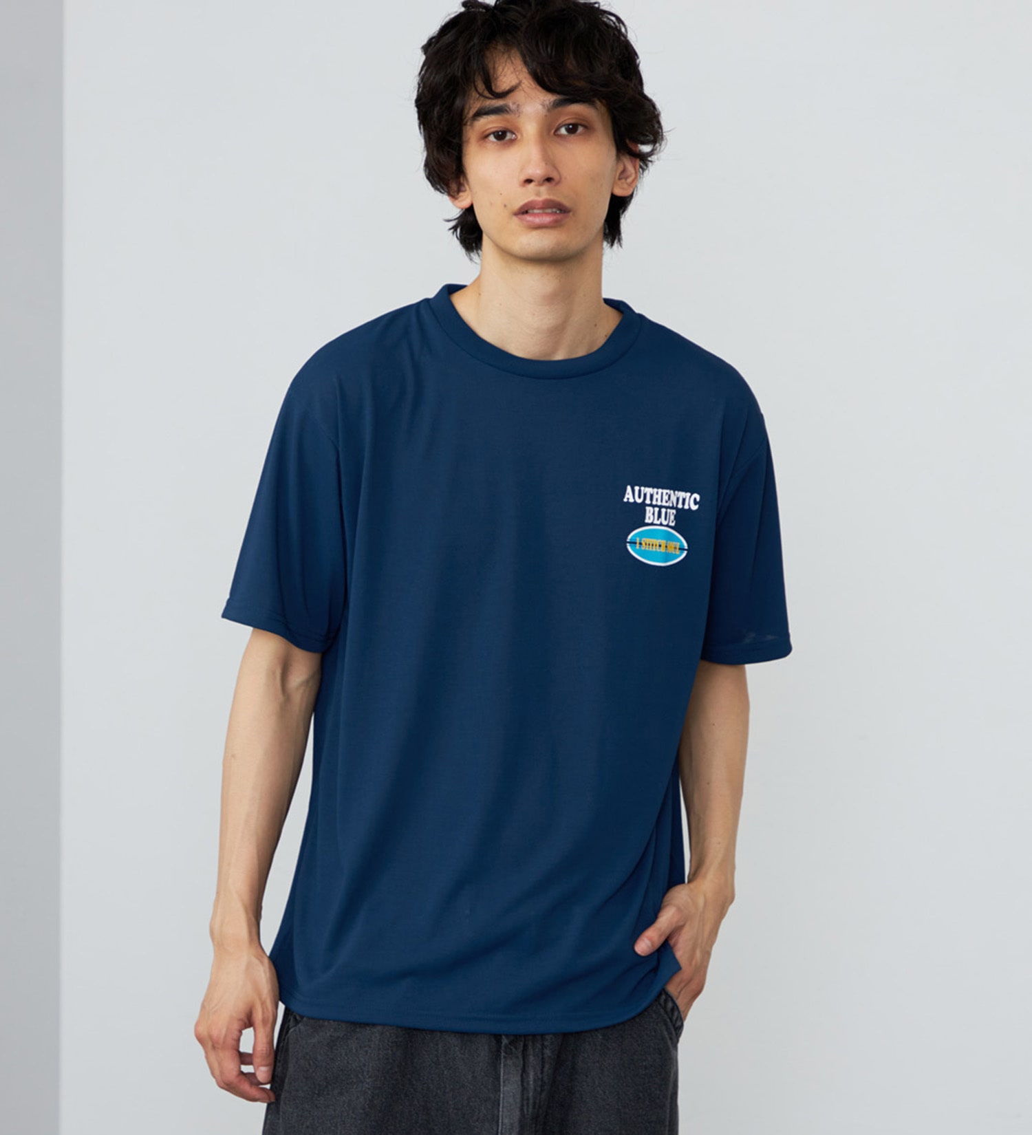 EDWIN(エドウイン)のバックプリント Tシャツ 半袖 速乾|トップス/Tシャツ/カットソー/メンズ|ネイビー2