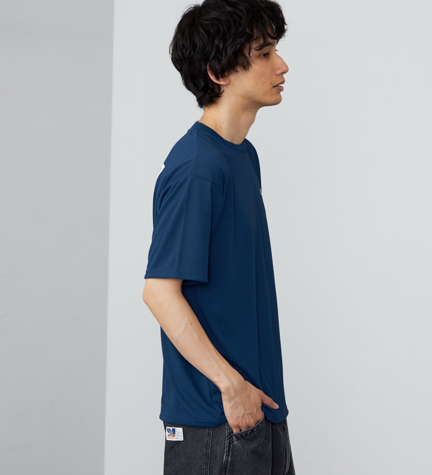 EDWIN(エドウイン)のバックプリント Tシャツ 半袖 速乾|トップス/Tシャツ/カットソー/メンズ|ネイビー2