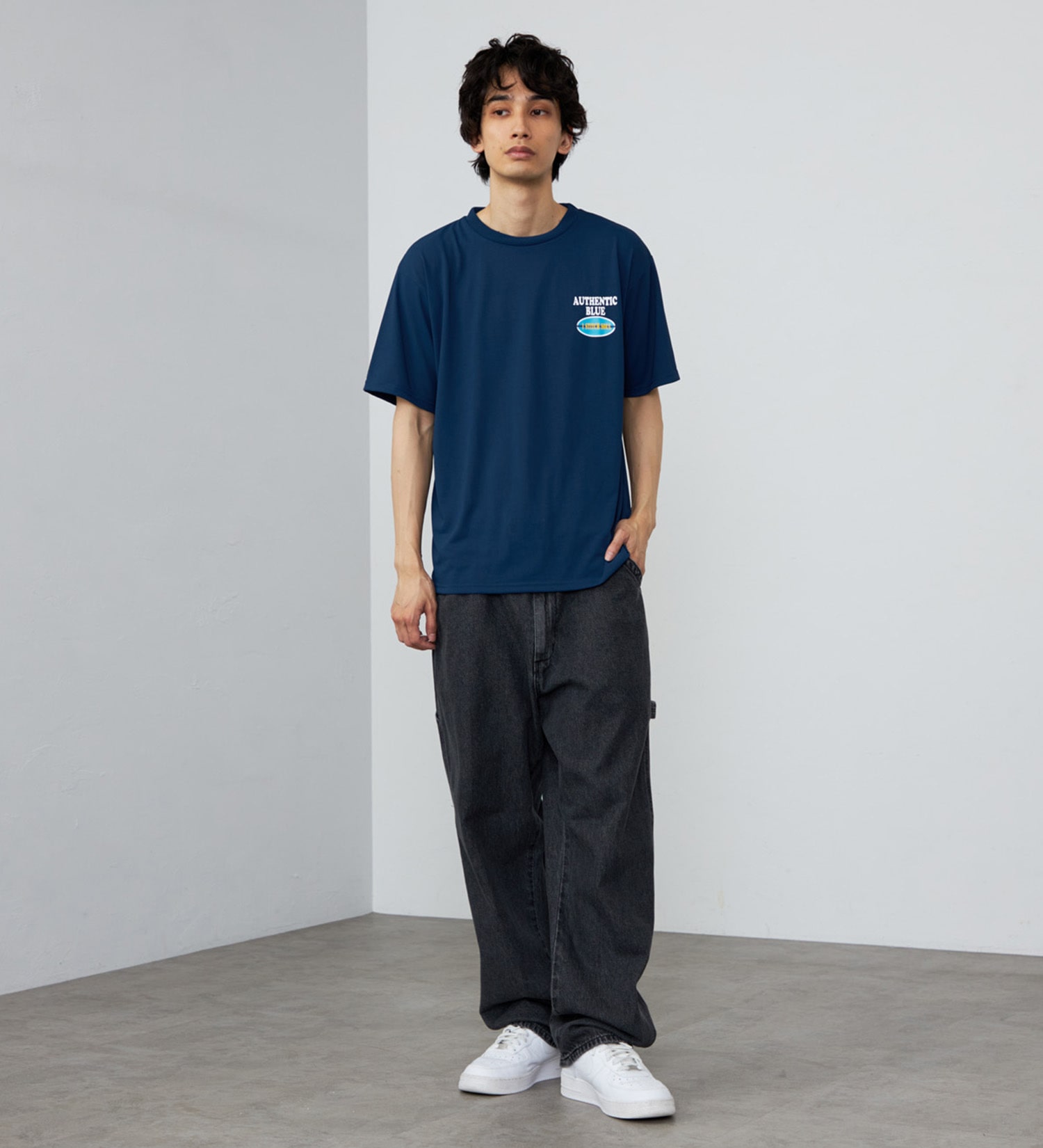 EDWIN(エドウイン)のバックプリント Tシャツ 半袖 速乾|トップス/Tシャツ/カットソー/メンズ|ネイビー2