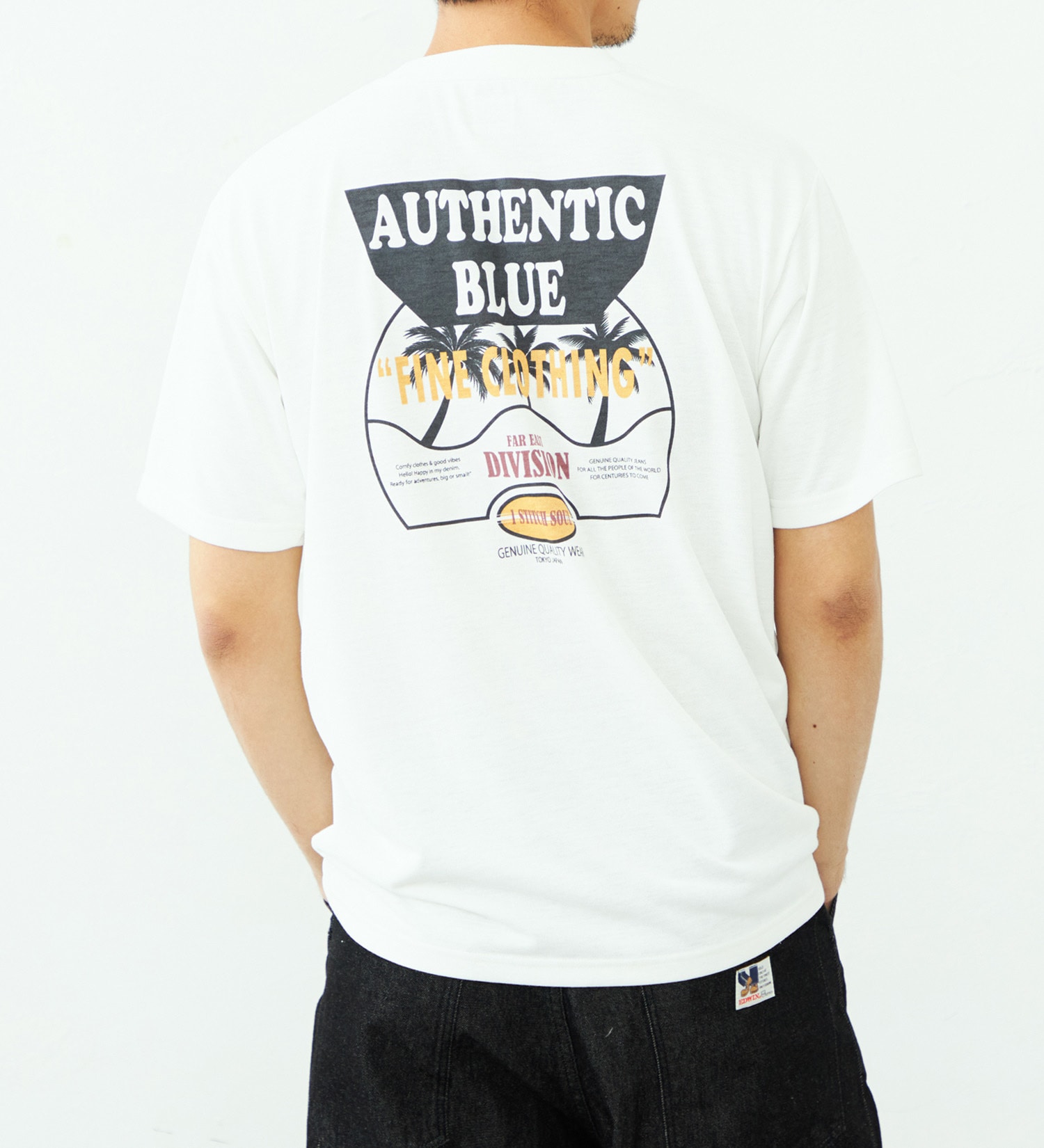 EDWIN(エドウイン)のバックプリント Tシャツ 半袖 速乾|トップス/Tシャツ/カットソー/メンズ|ホワイト2
