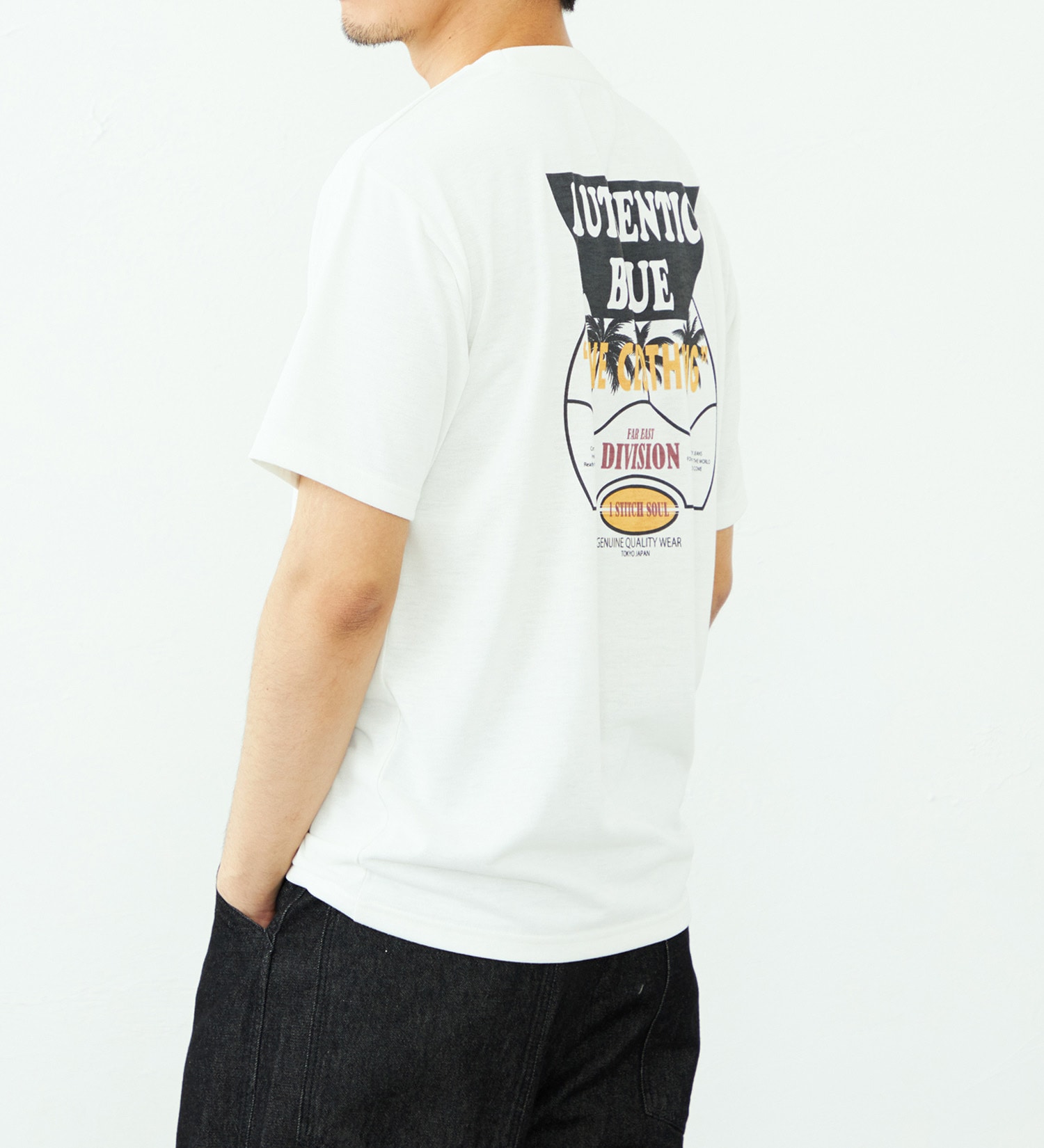 EDWIN(エドウイン)のバックプリント Tシャツ 半袖 速乾|トップス/Tシャツ/カットソー/メンズ|ホワイト2