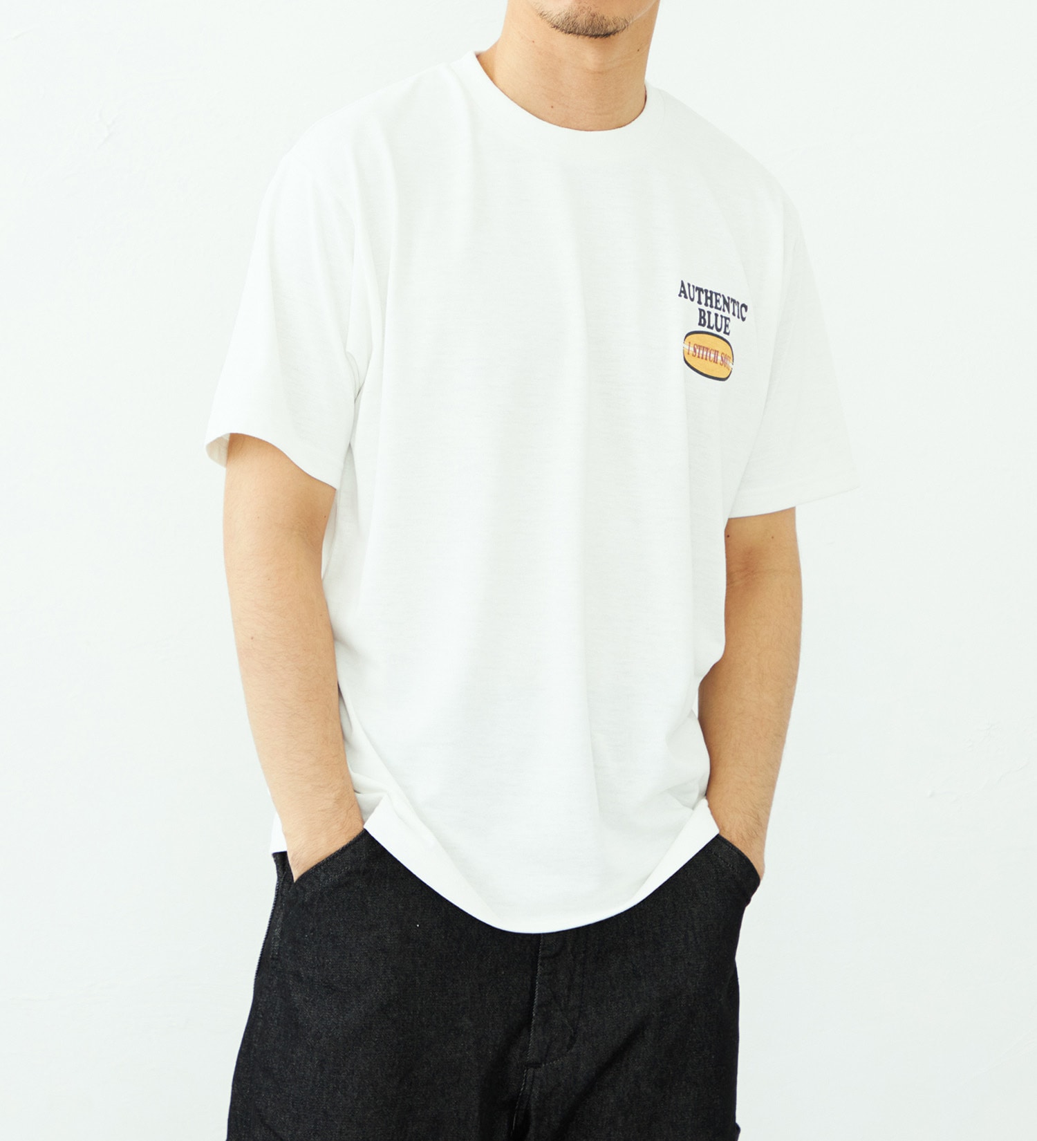 EDWIN(エドウイン)のバックプリント Tシャツ 半袖 速乾|トップス/Tシャツ/カットソー/メンズ|ホワイト2