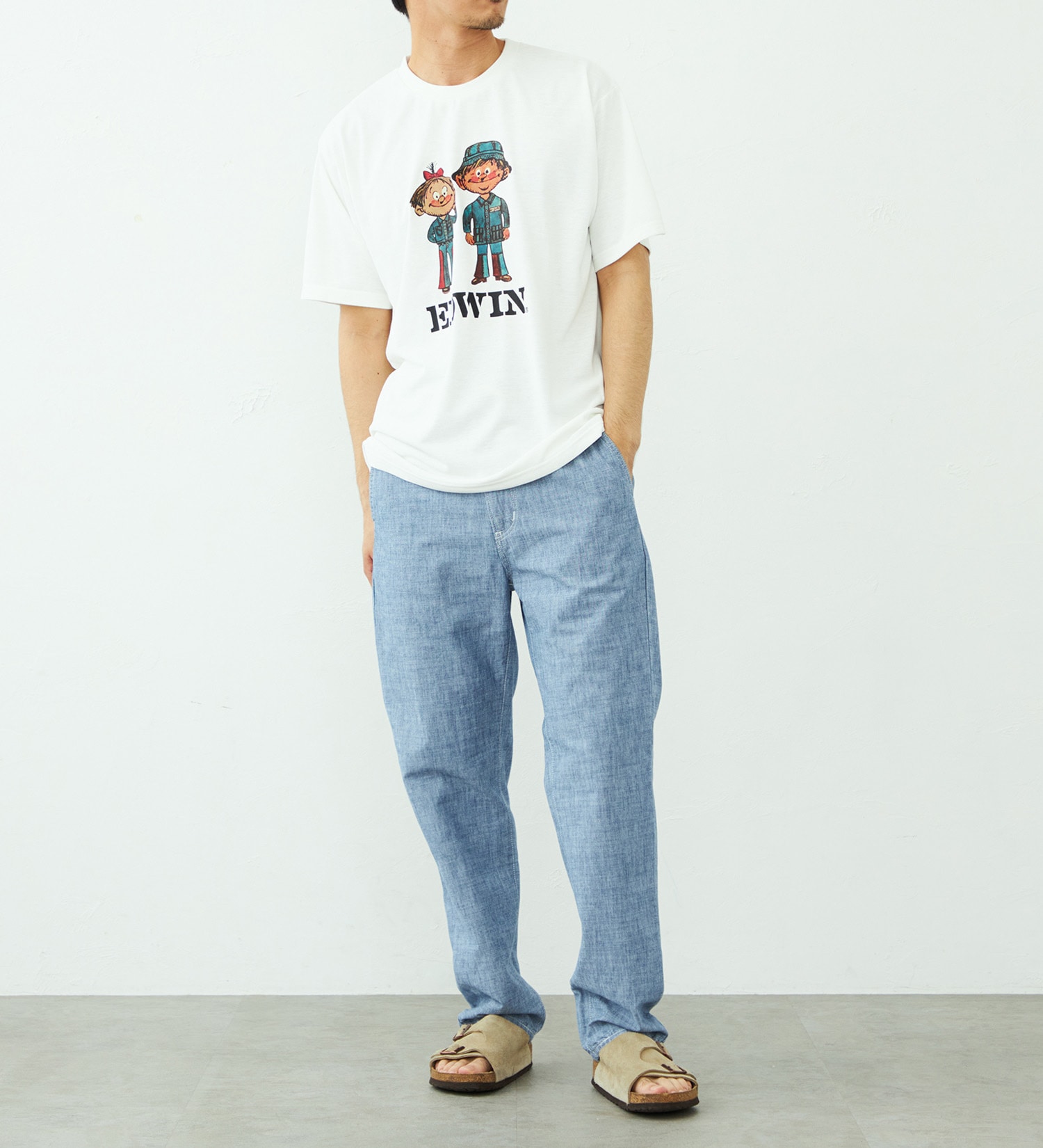 EDWIN(エドウイン)のプリント Tシャツ 半袖|トップス/Tシャツ/カットソー/メンズ|ホワイト