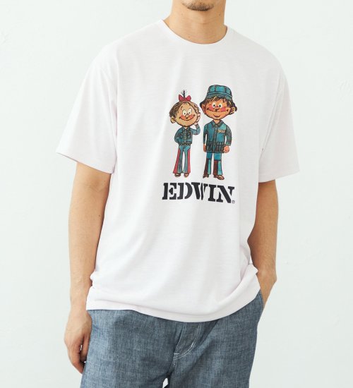EDWIN(エドウイン)のプリント Tシャツ 半袖|トップス/Tシャツ/カットソー/メンズ|ピンク