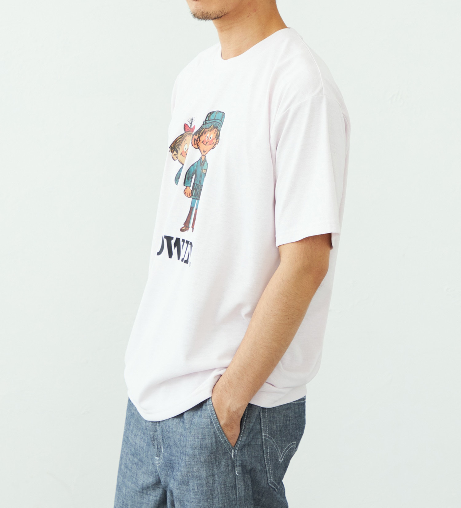 EDWIN(エドウイン)のプリント Tシャツ 半袖|トップス/Tシャツ/カットソー/メンズ|ピンク