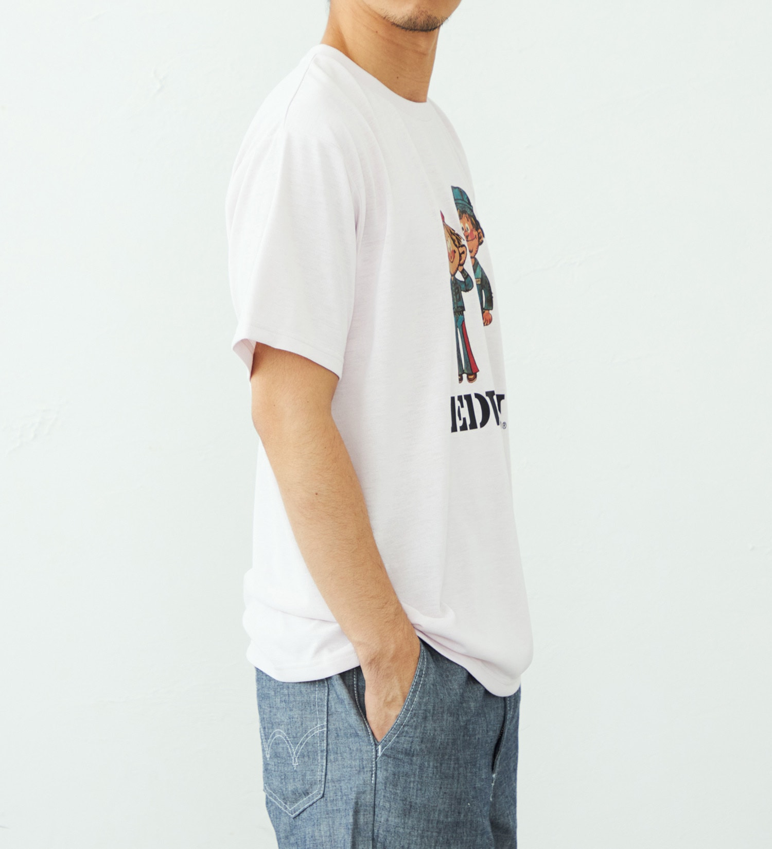 EDWIN(エドウイン)のプリント Tシャツ 半袖|トップス/Tシャツ/カットソー/メンズ|ピンク