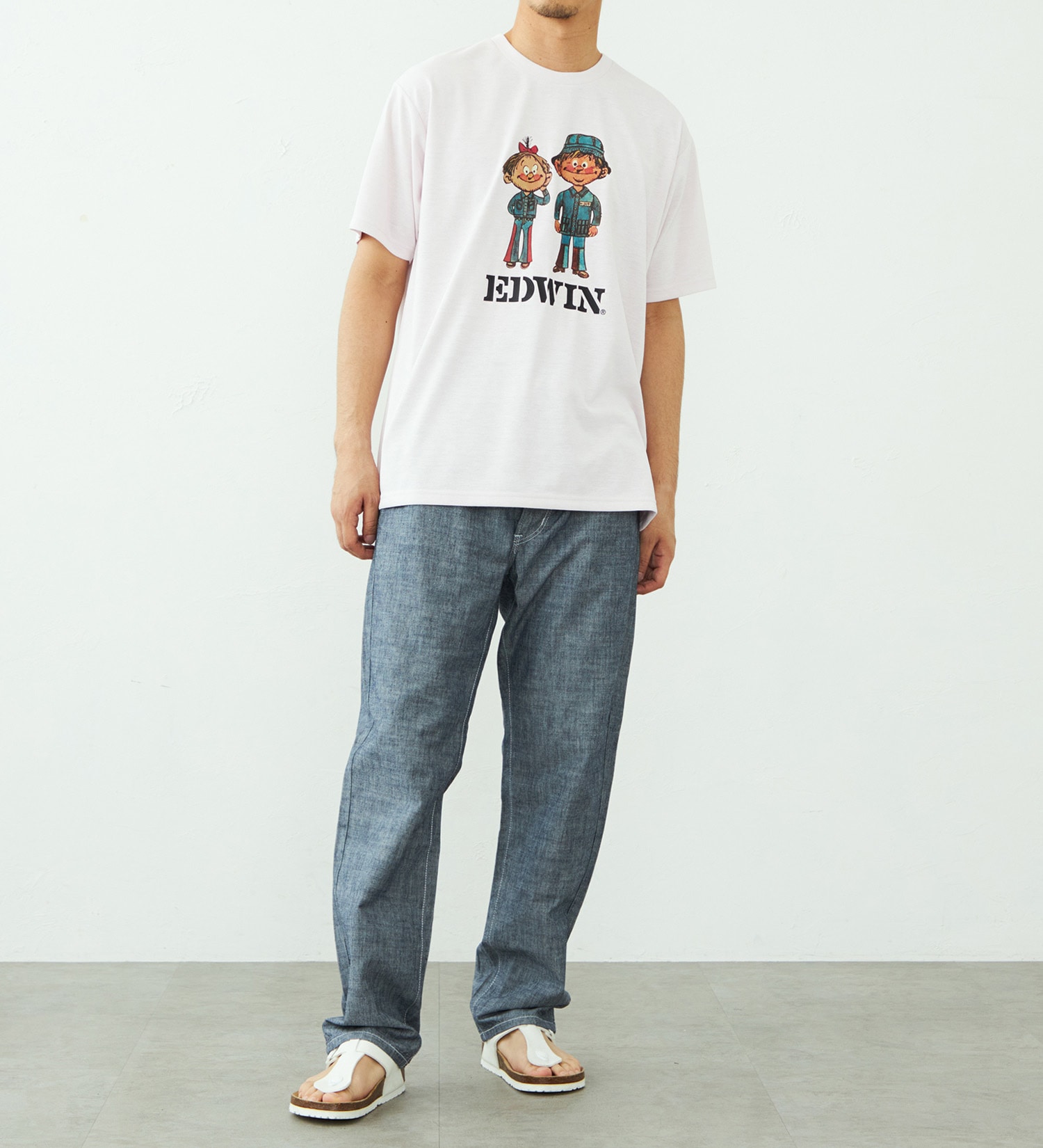 EDWIN(エドウイン)のプリント Tシャツ 半袖|トップス/Tシャツ/カットソー/メンズ|ピンク