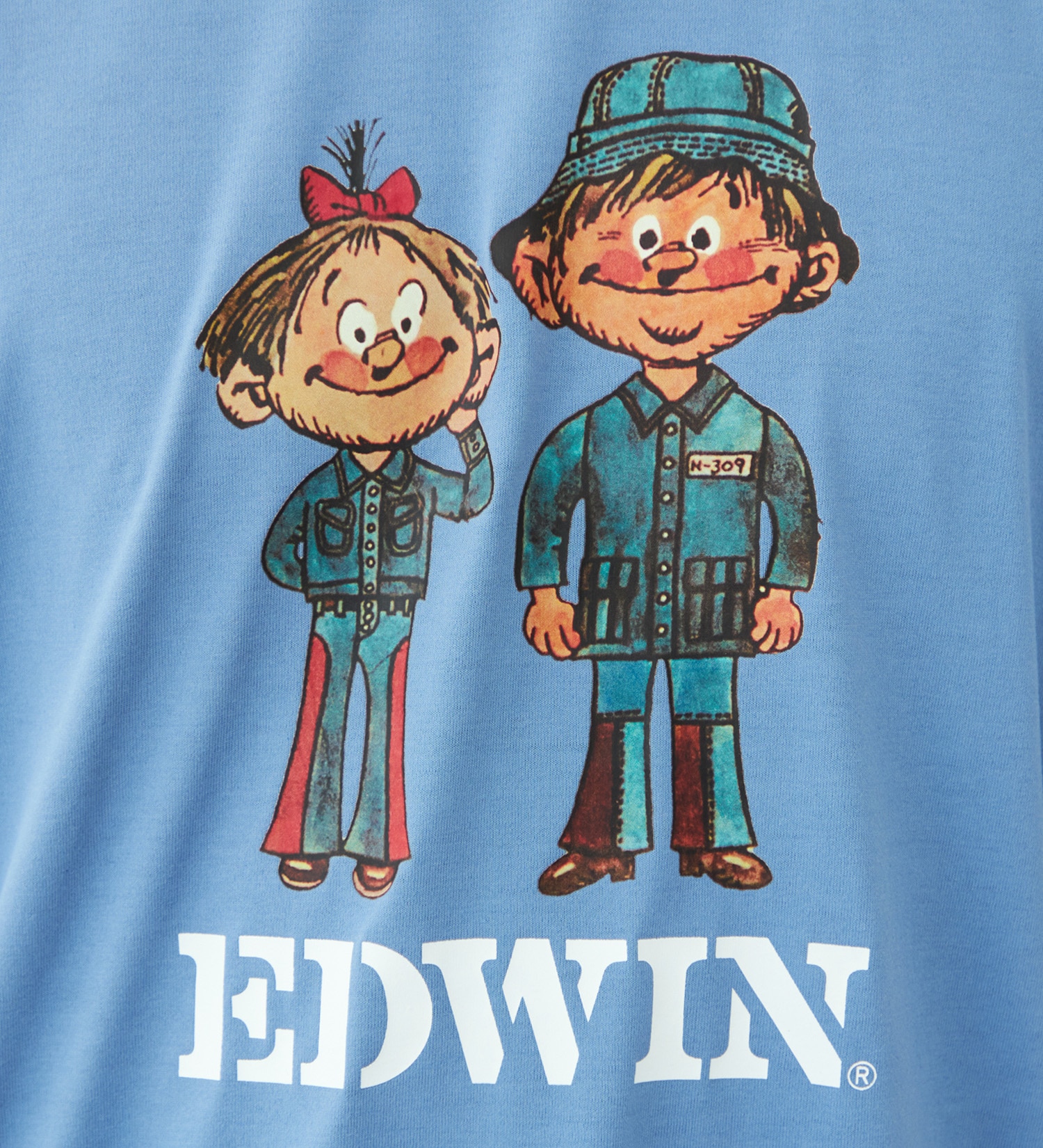 EDWIN(エドウイン)のプリント Tシャツ 半袖|トップス/Tシャツ/カットソー/メンズ|ブルー