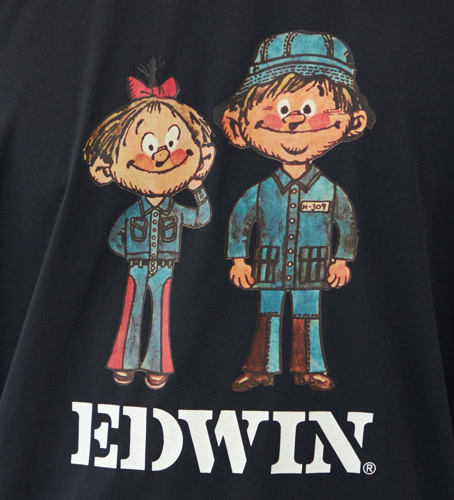 EDWIN(エドウイン)のプリント Tシャツ 半袖|トップス/Tシャツ/カットソー/メンズ|ブラック