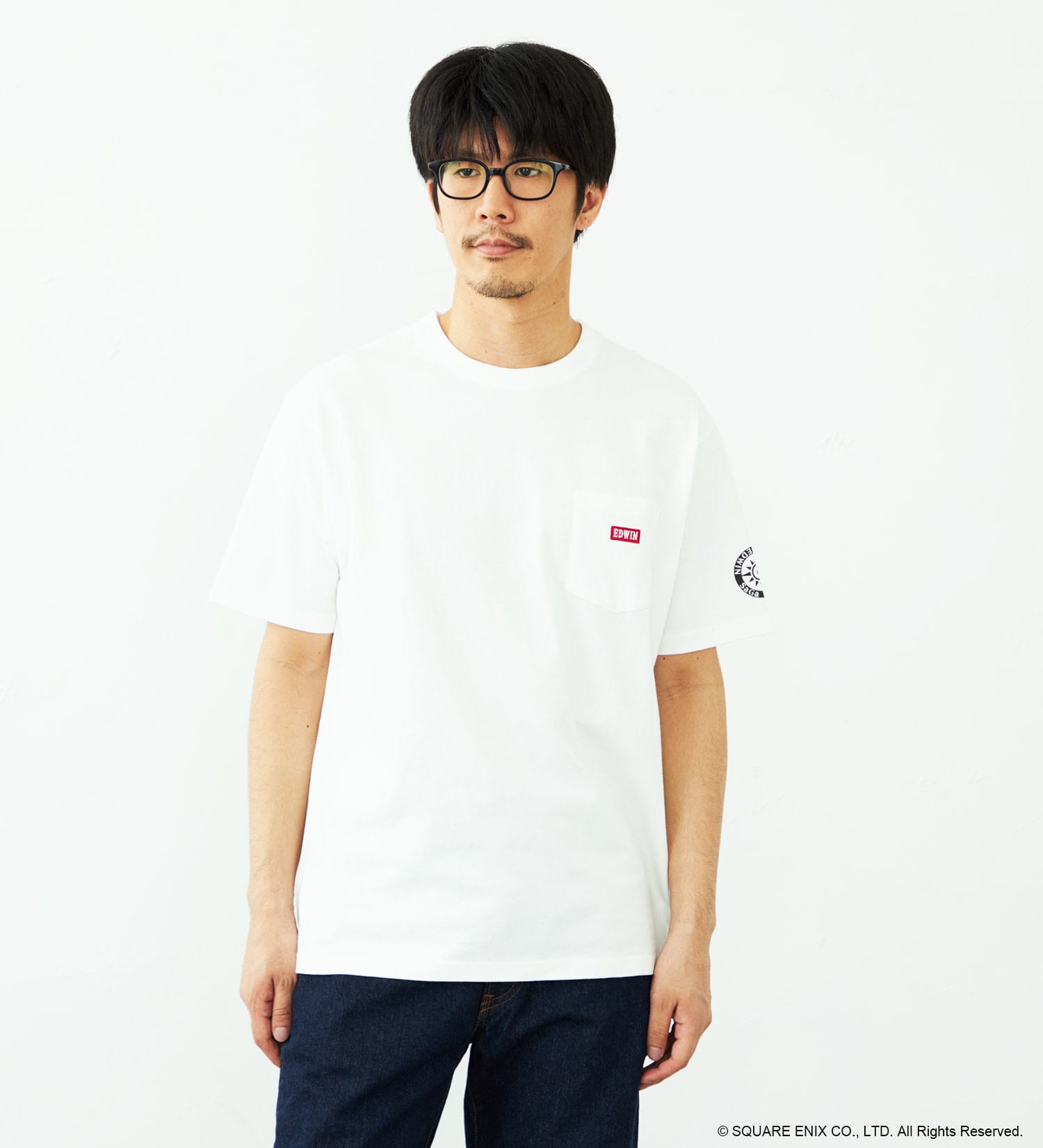 EDWIN(エドウイン)の【予約】【EDWIN × SaGa】EDWIN SaGa ヒストリーチョイスTシャツ|トップス/Tシャツ/カットソー/メンズ|ホワイト
