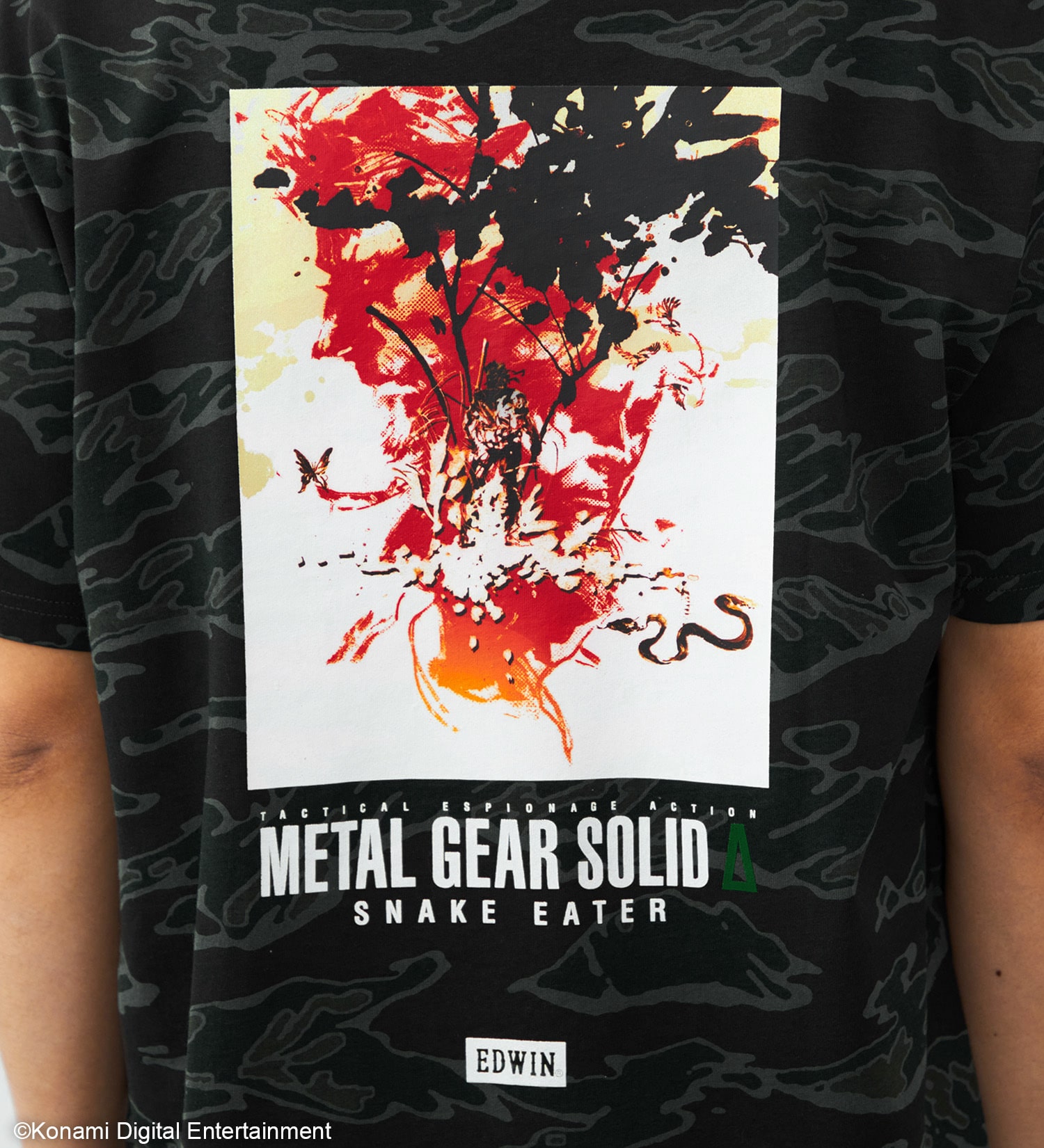 EDWIN(エドウイン)の【予約】【METAL GEAR SOLID Δ × EDWIN】TIGER STRIPE T SHIRTS|トップス/Tシャツ/カットソー/メンズ|アーミー