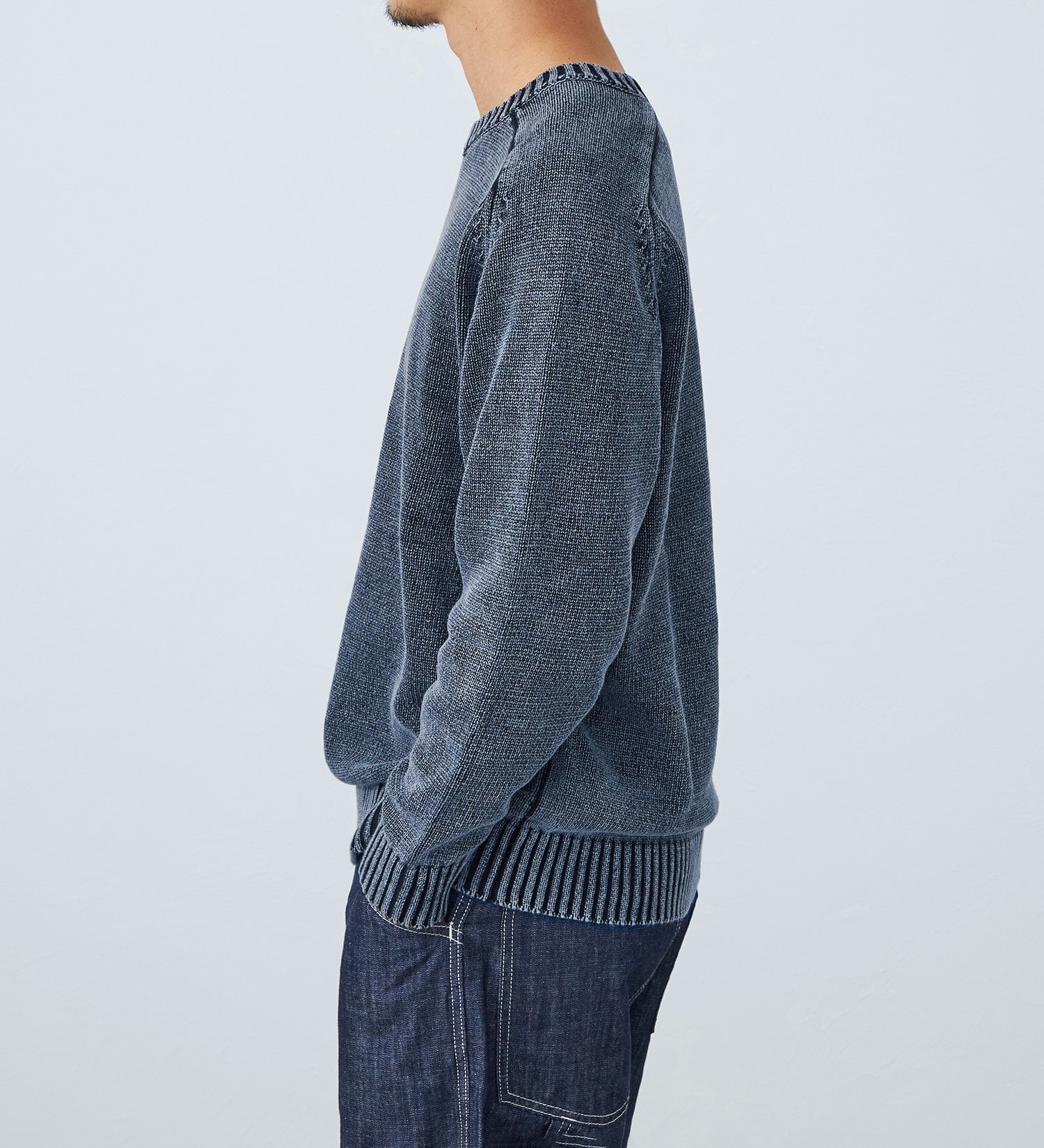 EDWIN(エドウイン)のユーズド クルーネックニット|トップス/ニット/セーター/メンズ|ネイビー