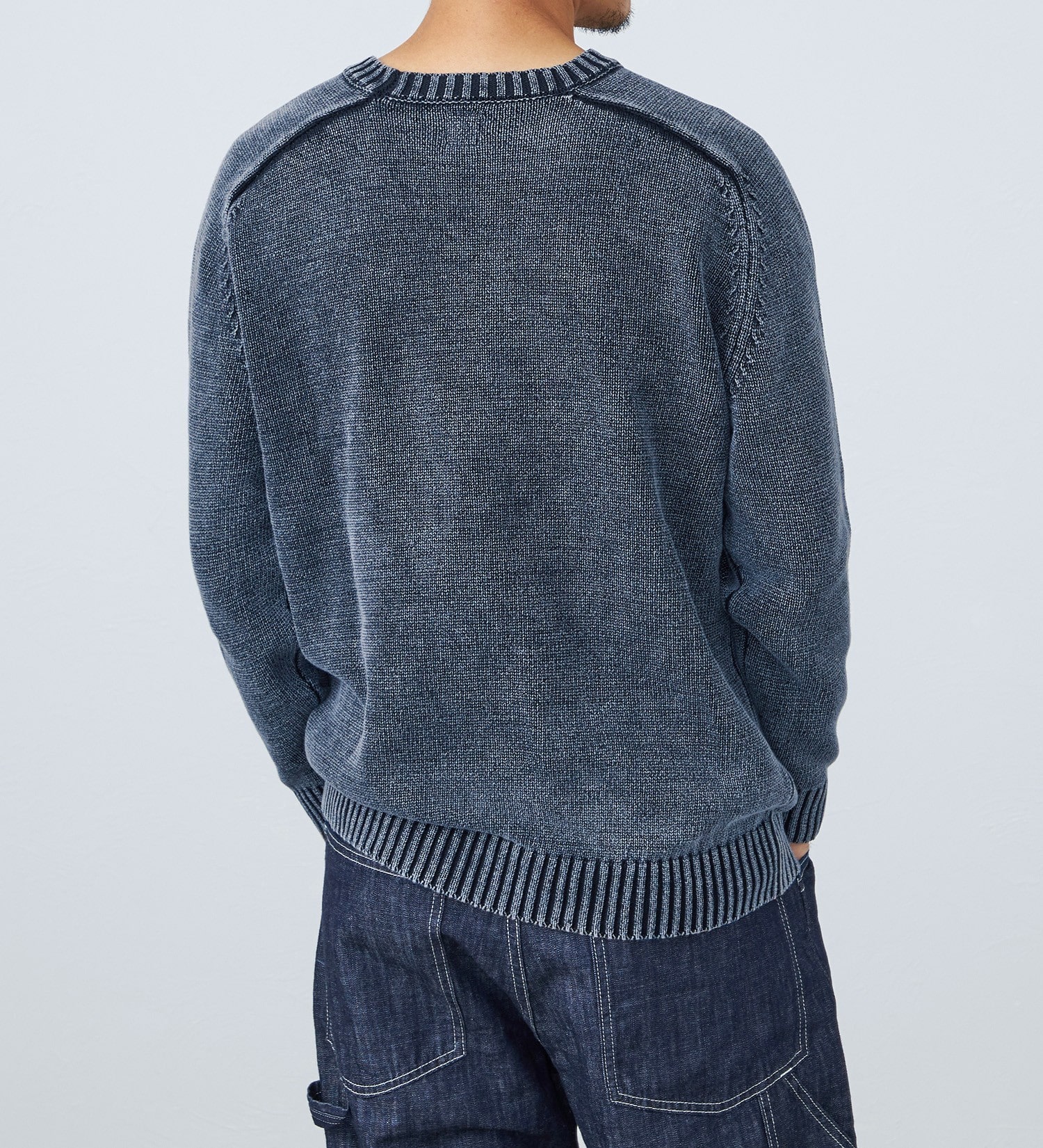 EDWIN(エドウイン)のユーズド クルーネックニット|トップス/ニット/セーター/メンズ|ネイビー