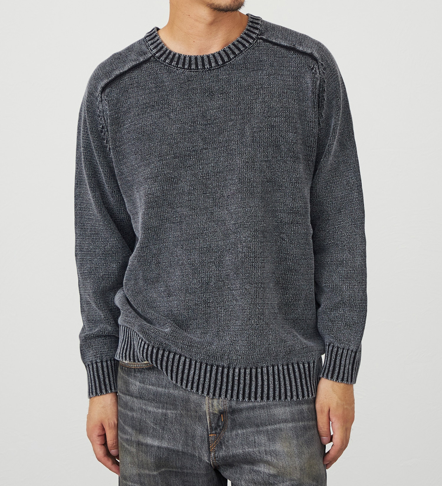 EDWIN(エドウイン)のユーズド クルーネックニット|トップス/ニット/セーター/メンズ|ブラック