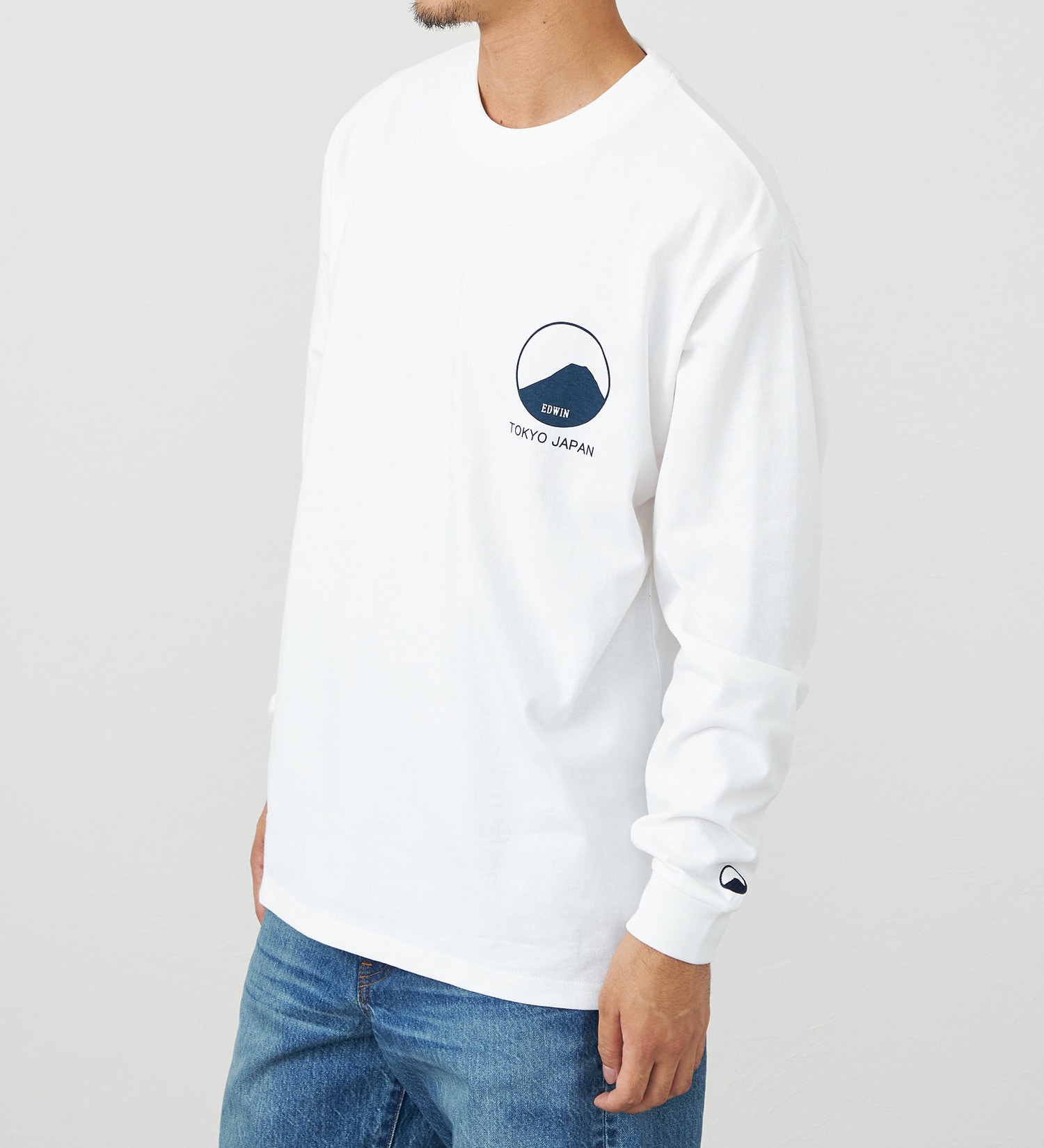 EDWIN(エドウイン)のプリントTシャツ 長袖|トップス/Tシャツ/カットソー/メンズ|ホワイト