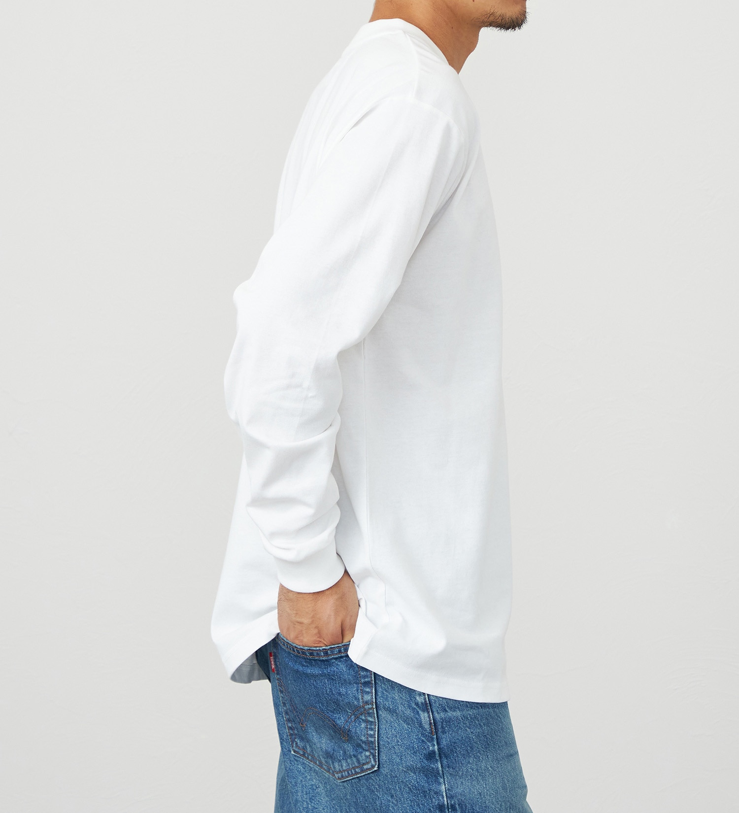 EDWIN(エドウイン)のプリントTシャツ 長袖|トップス/Tシャツ/カットソー/メンズ|ホワイト