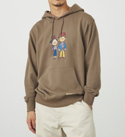 EDWIN(エドウイン)のプリントスウェットパーカー|トップス/パーカー/メンズ|ブラウン