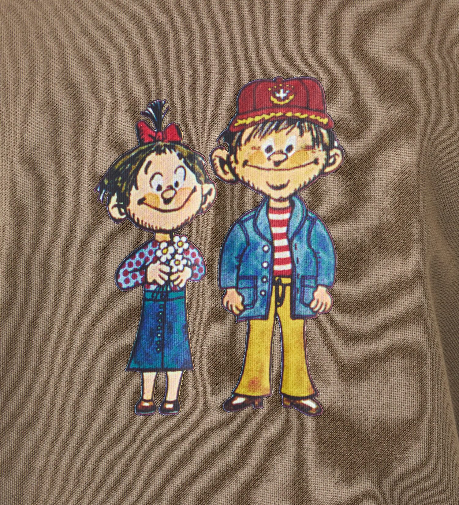 EDWIN(エドウイン)のプリントスウェットパーカー|トップス/パーカー/メンズ|ブラウン