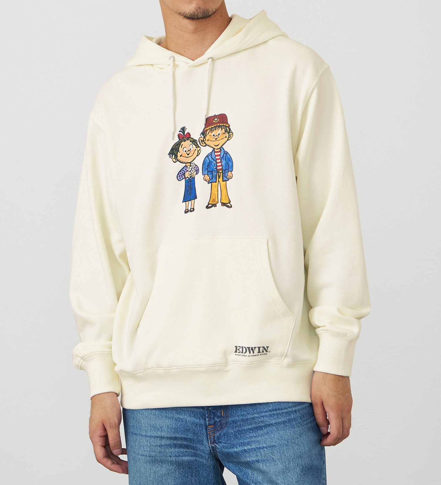 EDWIN(エドウイン)のプリントスウェットパーカー|トップス/パーカー/メンズ|オフホワイト