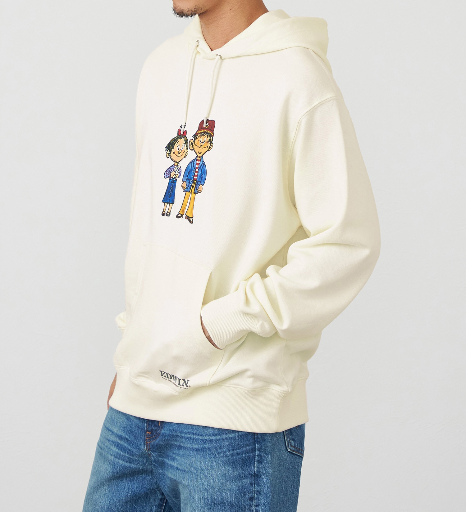 EDWIN(エドウイン)のプリントスウェットパーカー|トップス/パーカー/メンズ|オフホワイト