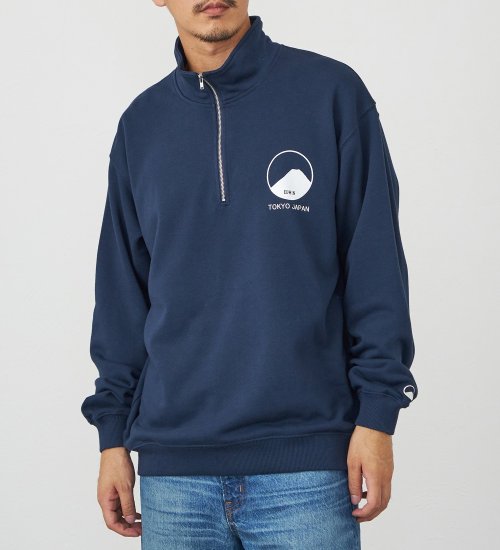 EDWIN(エドウイン)のハーフジップ スウェット|トップス/スウェット/メンズ|ネイビー