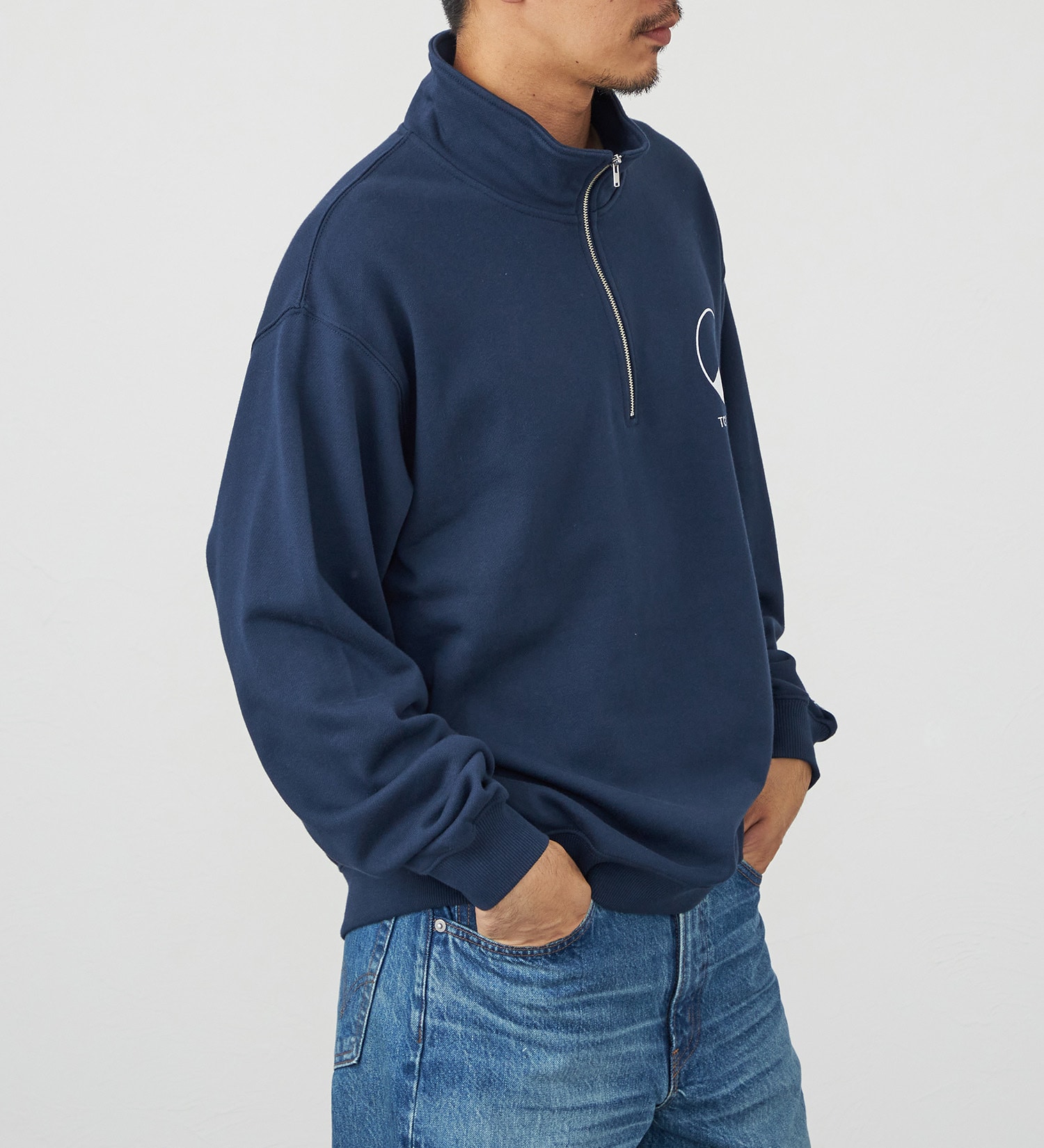 EDWIN(エドウイン)のハーフジップ スウェット|トップス/スウェット/メンズ|ネイビー