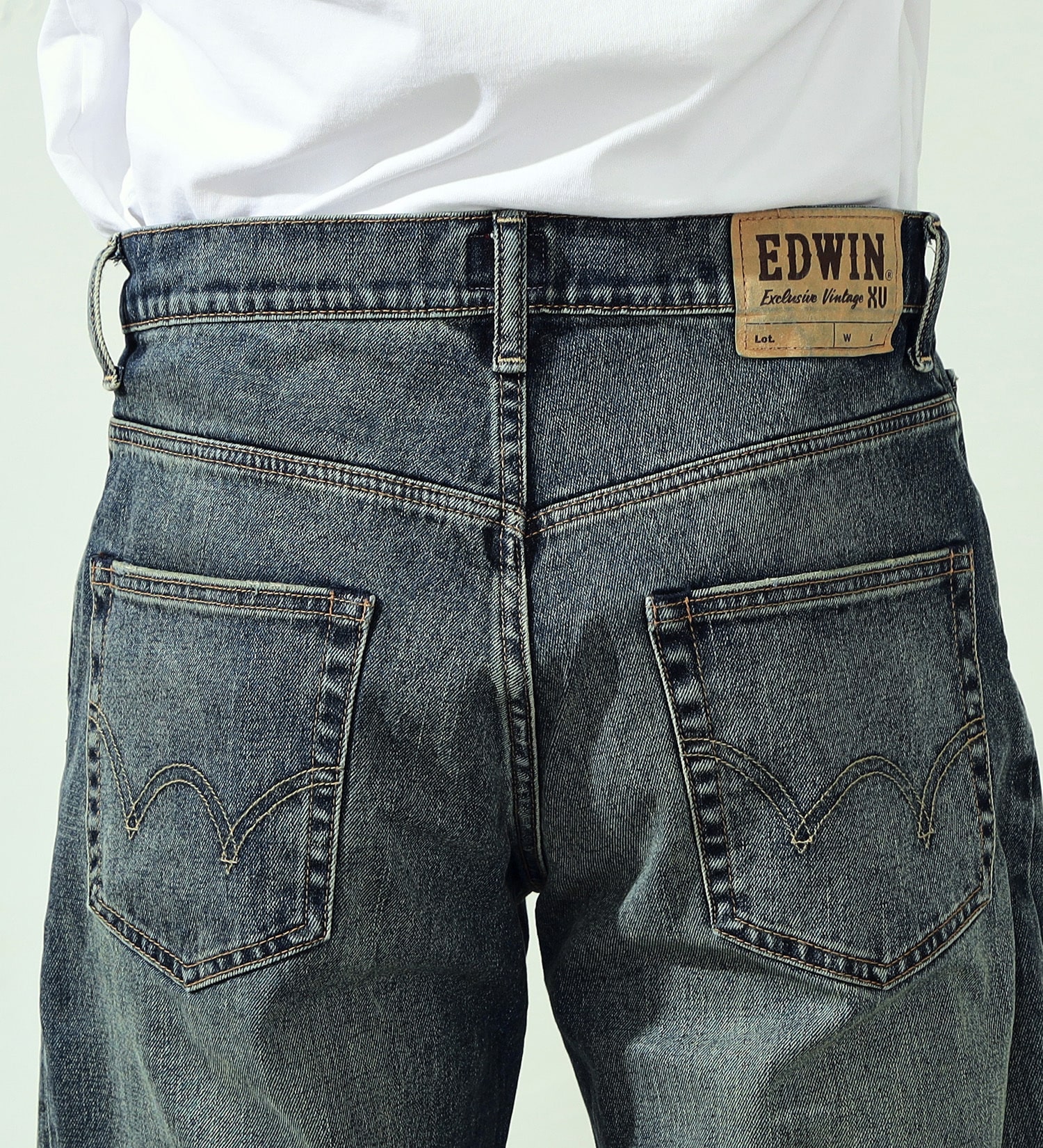 EDWIN(エドウイン)の【試着対象】XV ルーズストレートデニムパンツ|パンツ/デニムパンツ/メンズ|中色ブルー