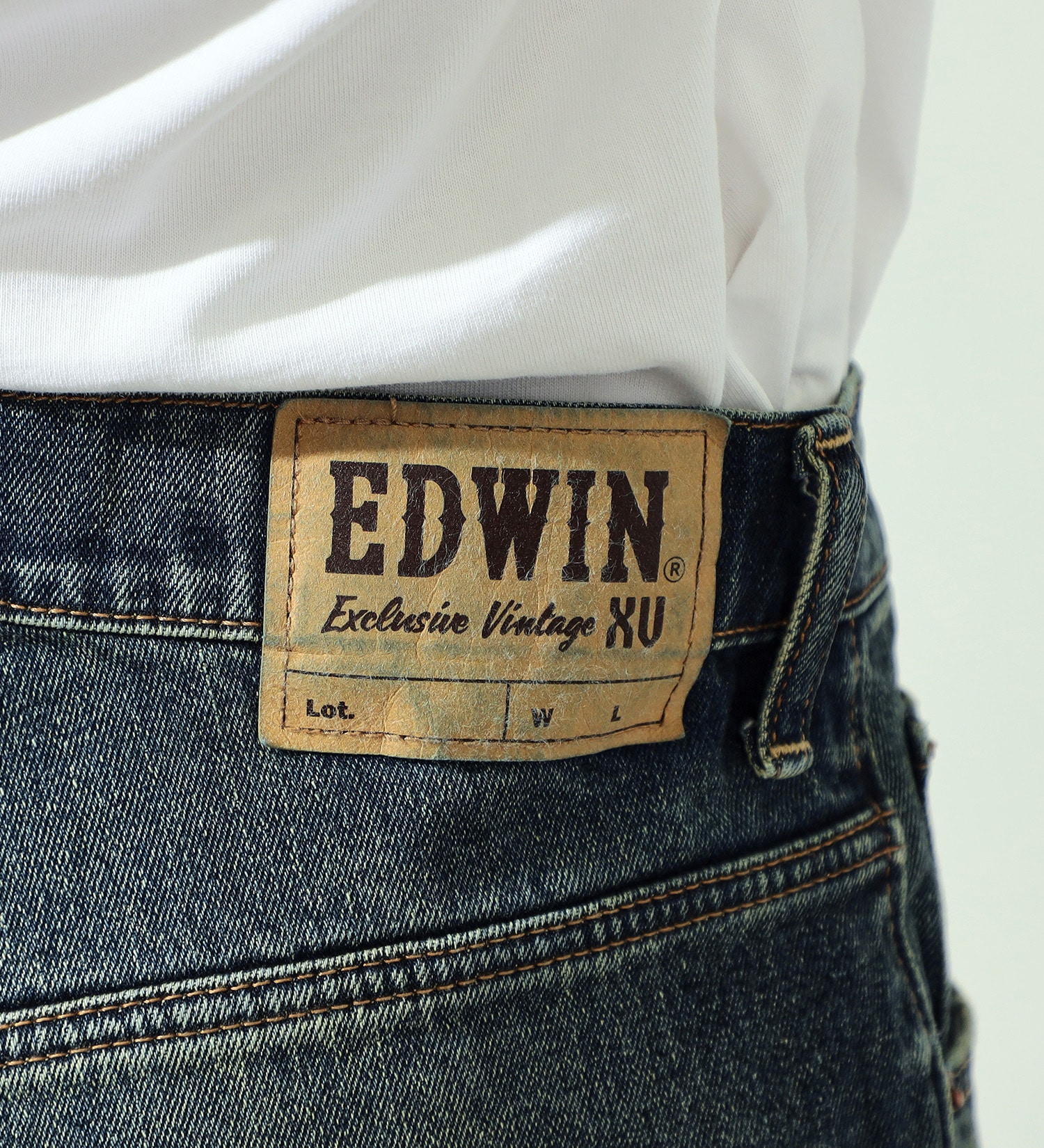 EDWIN(エドウイン)のXV ルーズストレートデニムパンツ|パンツ/デニムパンツ/メンズ|中色ブルー