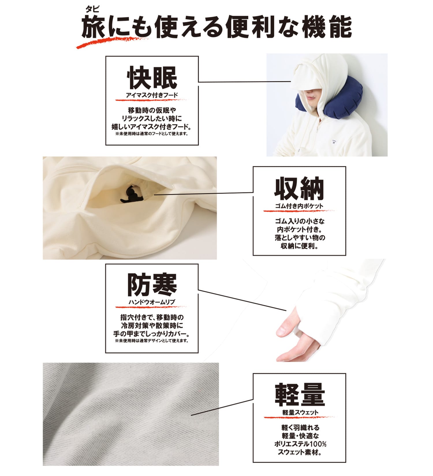 EDWIN(エドウイン)の【父の日割対象】タビデニ パーカー 軽量 旅行用フルジップパーカー【メンズ】|トップス/パーカー/メンズ|ブラック