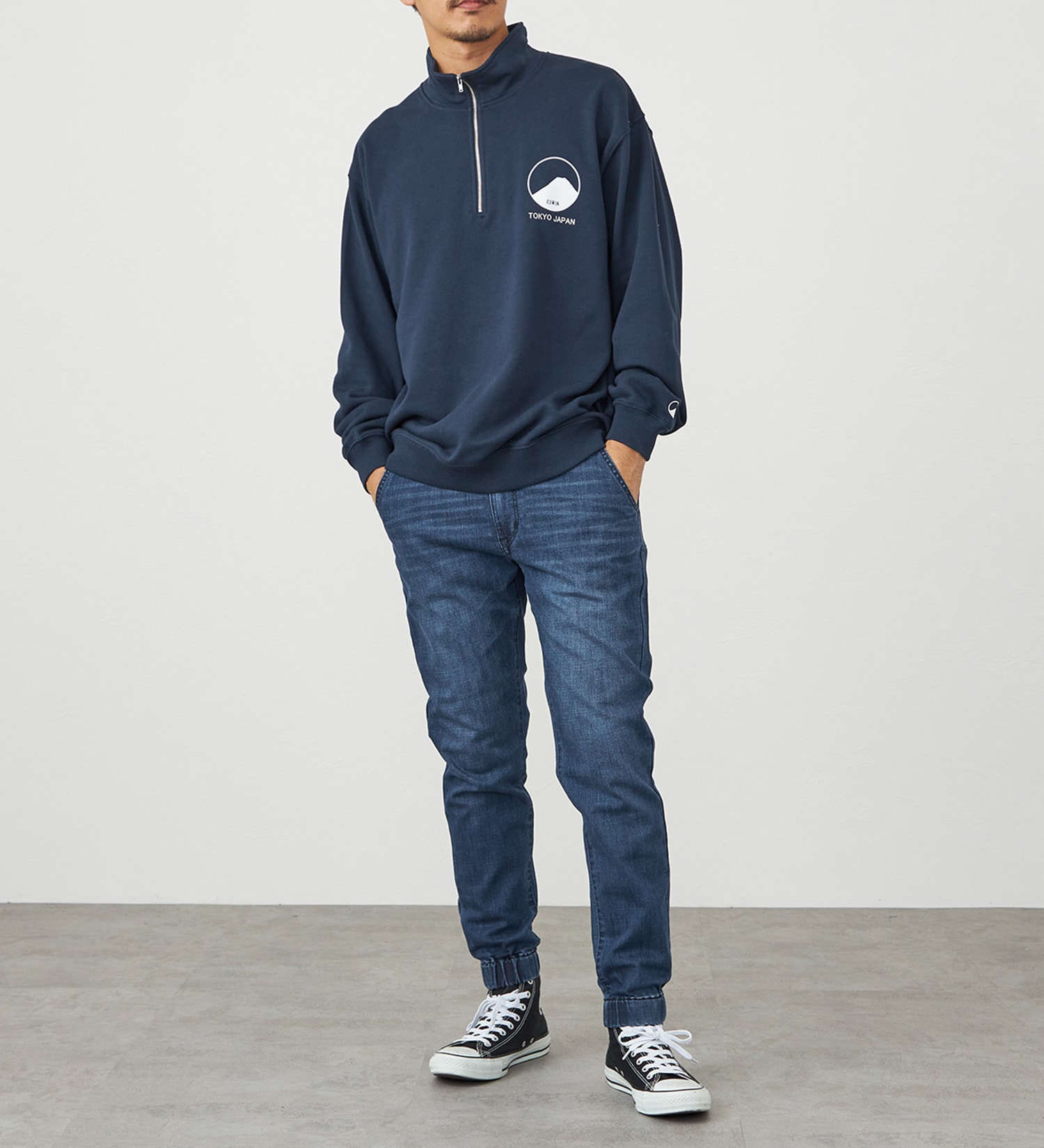 EDWIN(エドウイン)の【試着対象】Zジーンズ ジョガーパンツ|//メンズ|中色ブルー