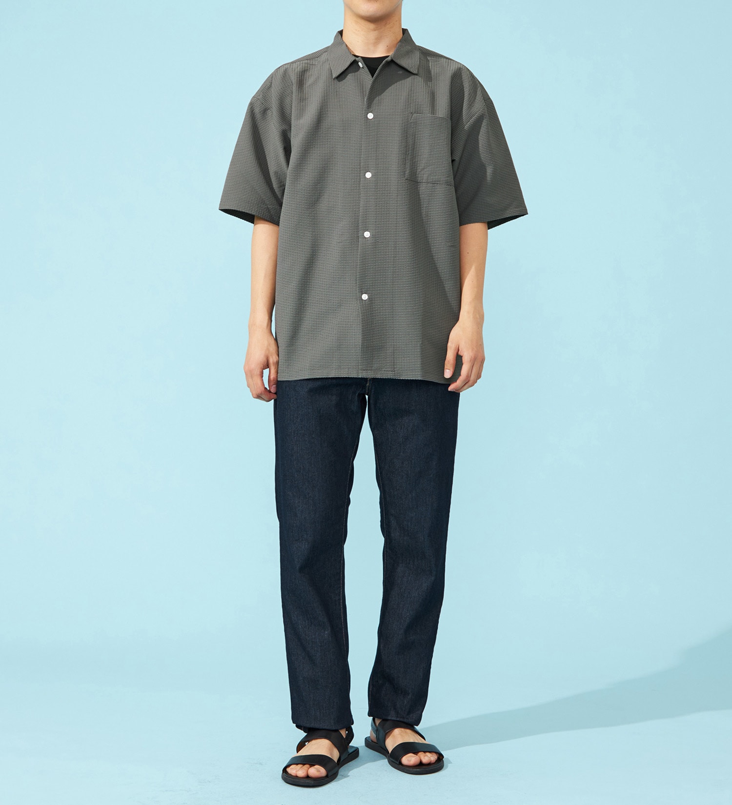 EDWIN(エドウイン)の【涼】COOLストレートデニムパンツ【アウトレット店舗・WEB限定】|パンツ/パンツ/メンズ|インディゴブルー