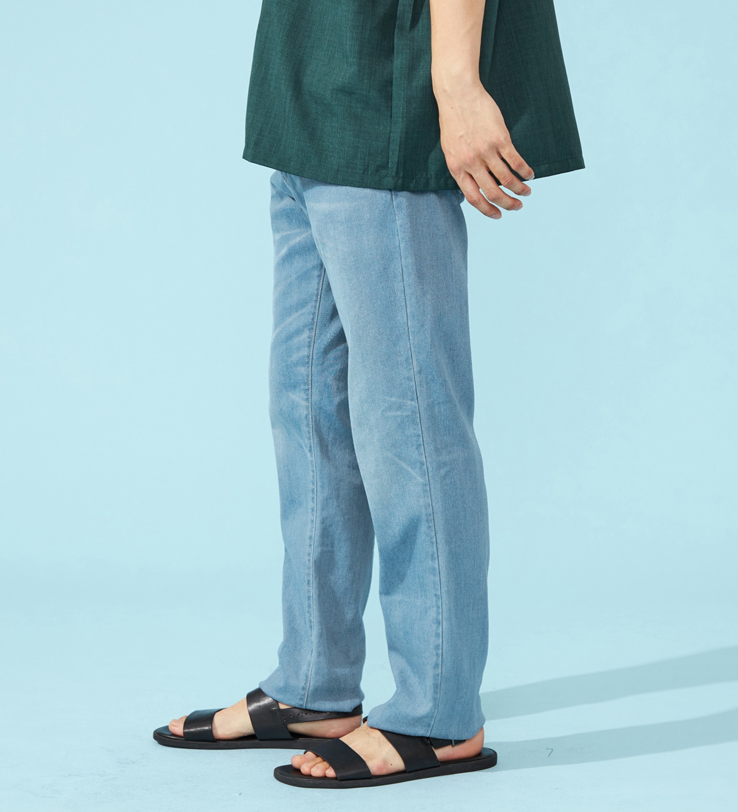 EDWIN(エドウイン)の【涼】COOLストレートデニムパンツ【アウトレット店舗・WEB限定】|パンツ/パンツ/メンズ|淡色ブルー
