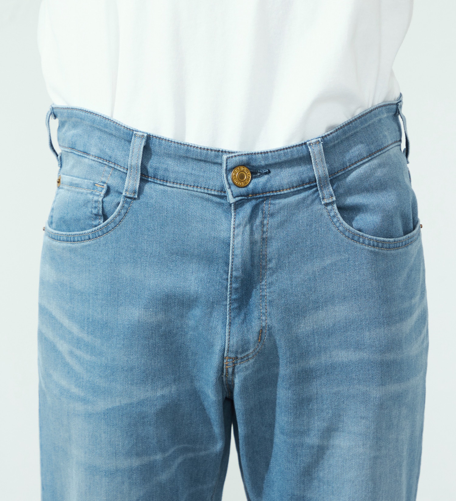 EDWIN(エドウイン)の【涼】COOLストレートデニムパンツ【アウトレット店舗・WEB限定】|パンツ/パンツ/メンズ|淡色ブルー