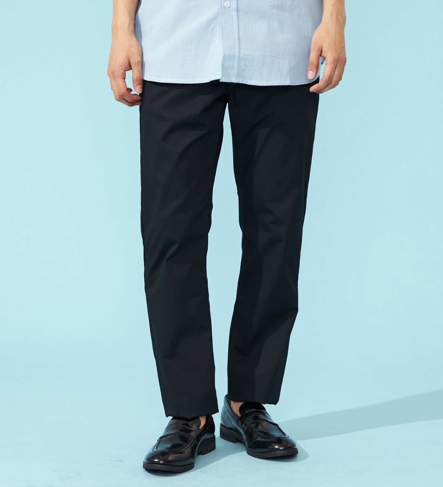EDWIN(エドウイン)の【涼】COOLストレートデニムパンツ【アウトレット店舗・WEB限定】|パンツ/パンツ/メンズ|ブラック