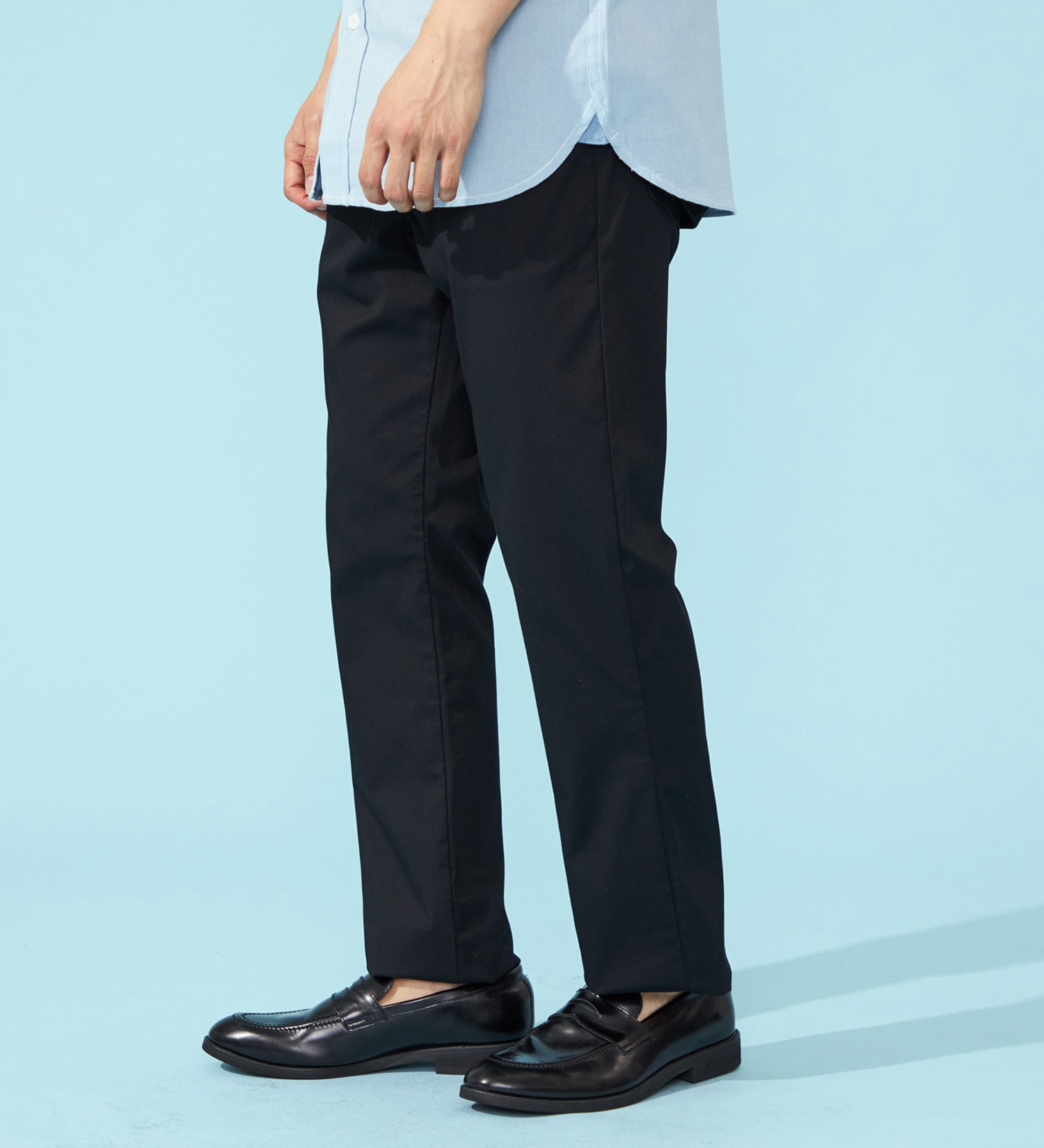 EDWIN(エドウイン)の【涼】COOLストレートデニムパンツ【アウトレット店舗・WEB限定】|パンツ/パンツ/メンズ|ブラック