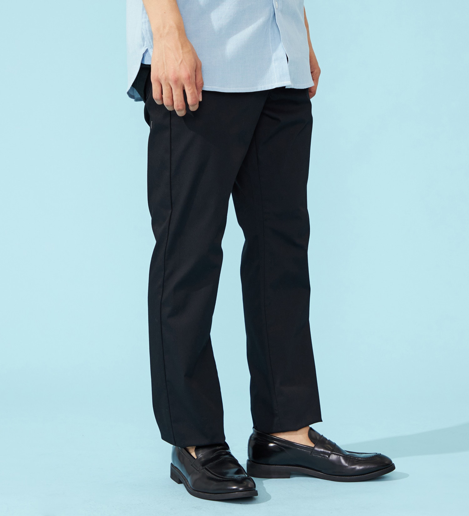 EDWIN(エドウイン)の【涼】COOLストレートデニムパンツ【アウトレット店舗・WEB限定】|パンツ/パンツ/メンズ|ブラック