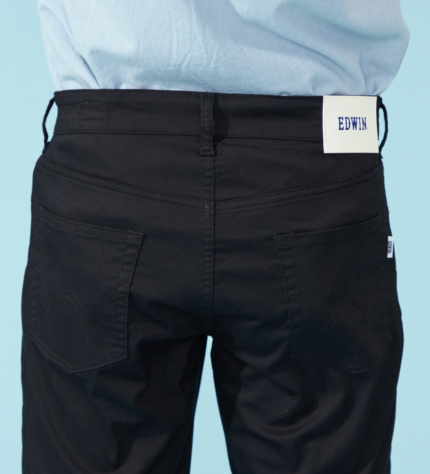 EDWIN(エドウイン)の【涼】COOLストレートデニムパンツ【アウトレット店舗・WEB限定】|パンツ/パンツ/メンズ|ブラック