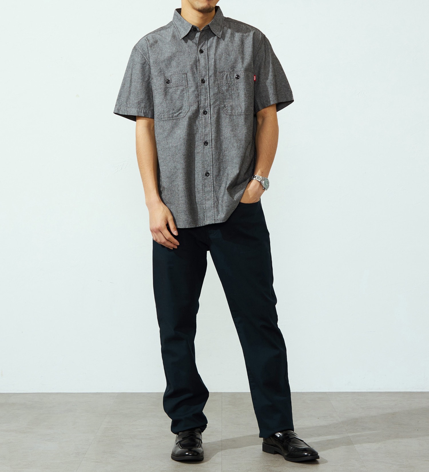 EDWIN(エドウイン)の【涼】COOLタイトストレッチパンツ【アウトレット店舗・WEB限定】|パンツ/パンツ/メンズ|ネイビー
