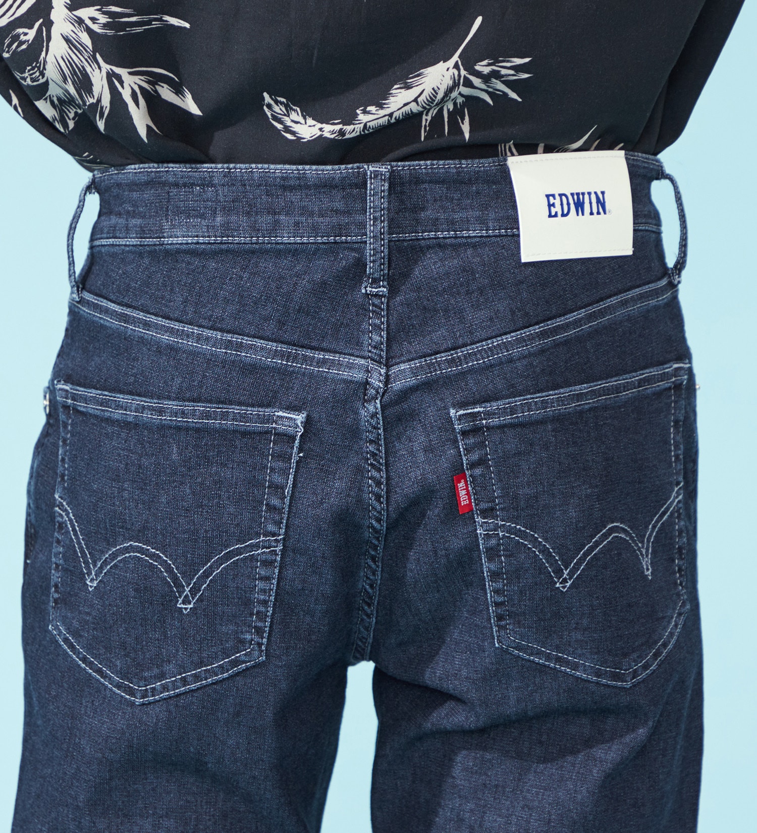 EDWIN(エドウイン)の【涼】COOL ストレッチレギュラーストレートデニムパンツ【アウトレット店舗・WEB限定】|パンツ/デニム / ジーンズパンツ/メンズ|インディゴブルー