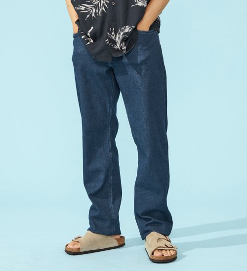 EDWIN(エドウイン)の【ポイントアップ対象】【涼】COOL ストレッチレギュラーストレートデニムパンツ【アウトレット店舗・WEB限定】|パンツ/デニム / ジーンズパンツ/メンズ|中色ブルー