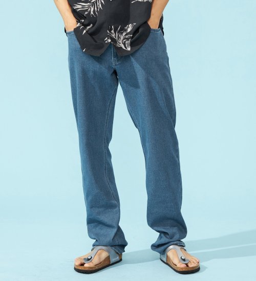 EDWIN(エドウイン)の【ポイントアップ対象】【涼】COOL ストレッチレギュラーストレートデニムパンツ【アウトレット店舗・WEB限定】|パンツ/デニム / ジーンズパンツ/メンズ|淡色ブルー