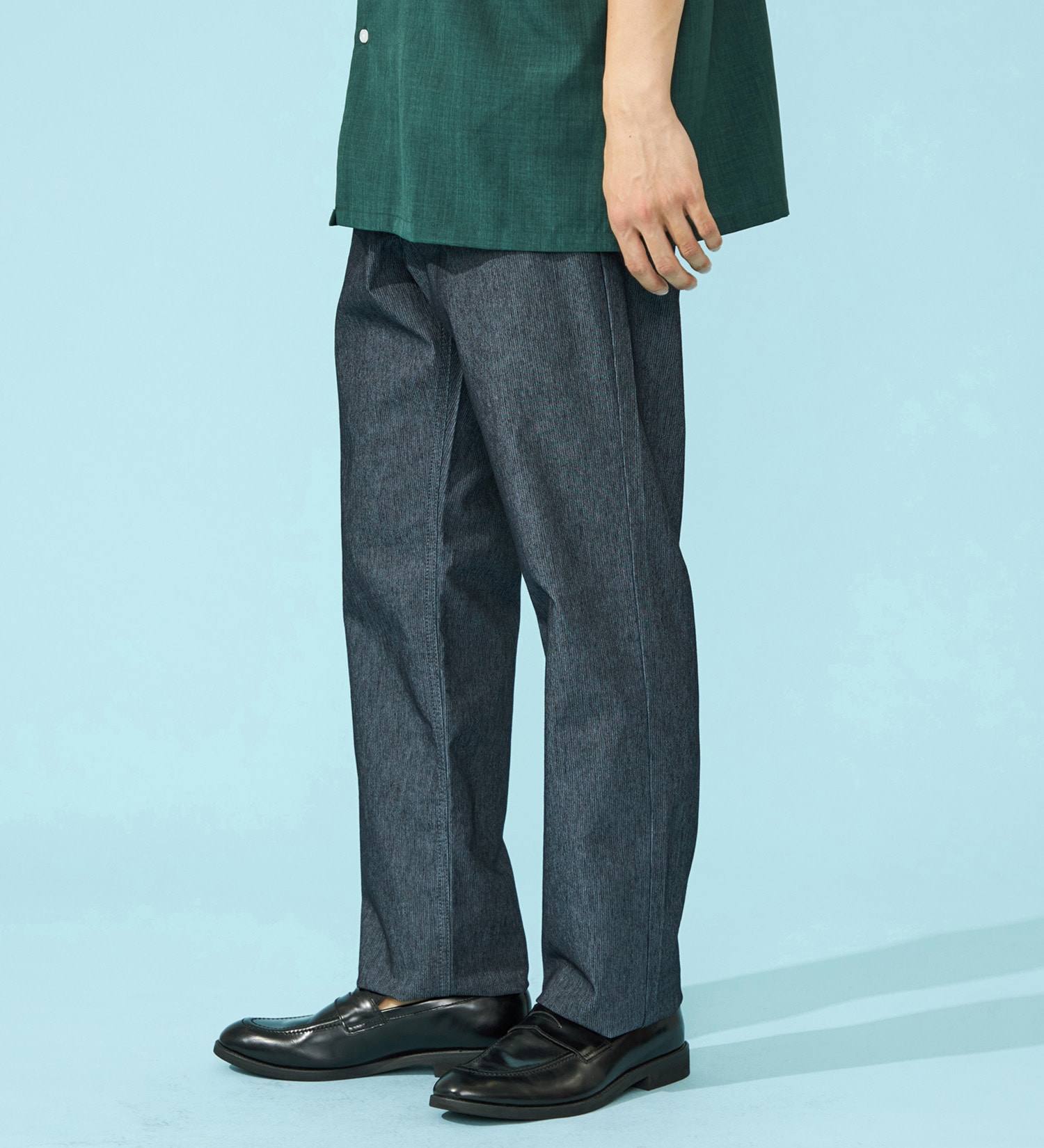 EDWIN(エドウイン)の【涼】COOLルーズストレートデニムパンツ【アウトレット店舗・WEB限定】|パンツ/パンツ/メンズ|インディゴブルー
