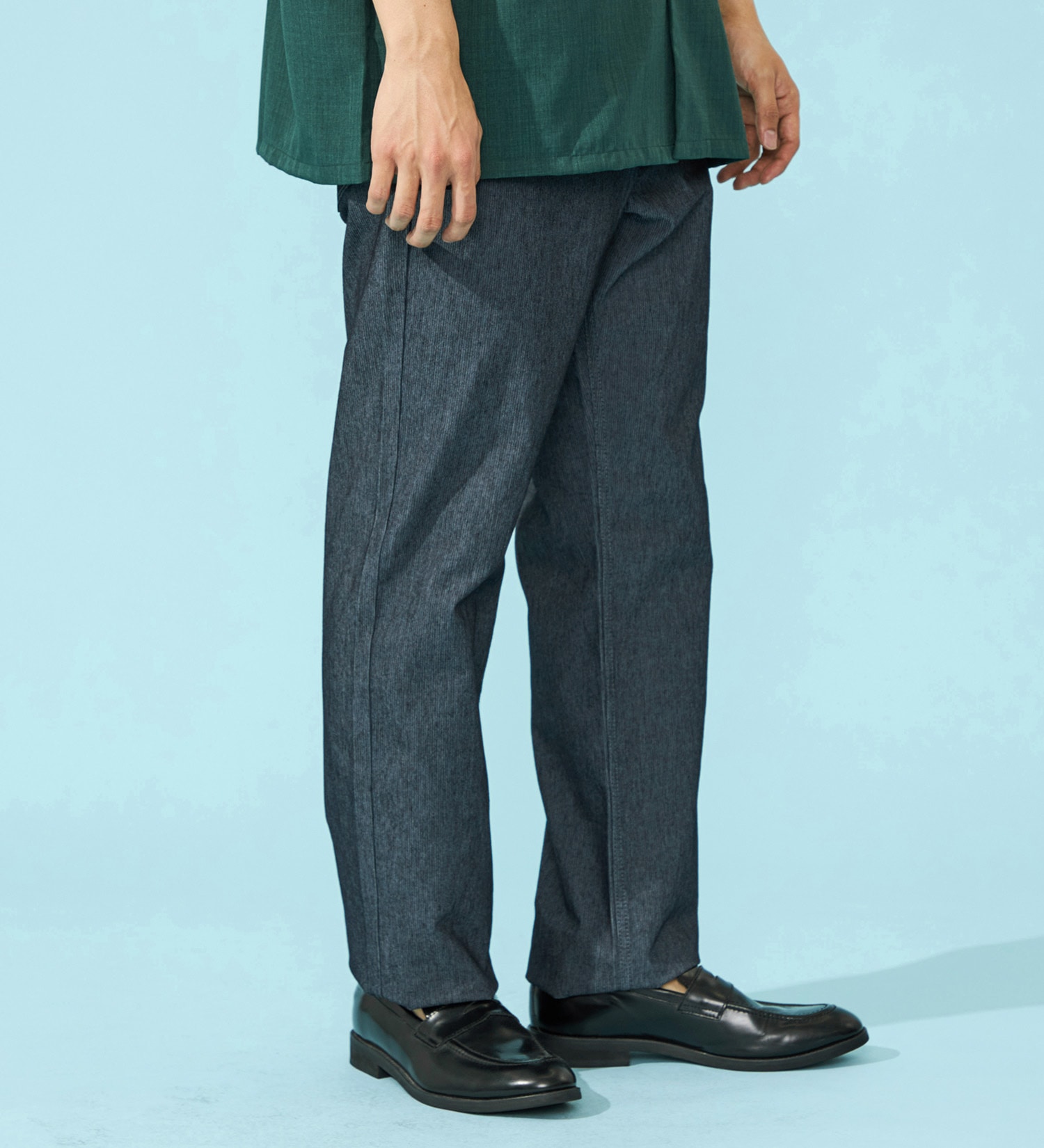 EDWIN(エドウイン)の【涼】COOLルーズストレートデニムパンツ【アウトレット店舗・WEB限定】|パンツ/パンツ/メンズ|インディゴブルー