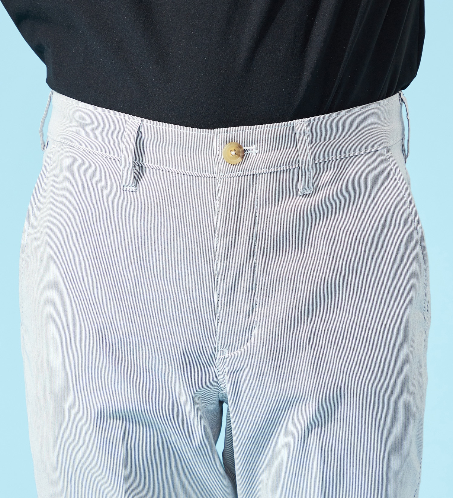 EDWIN(エドウイン)の【涼】COOLスリムトラウザーパンツ【アウトレット店舗・WEB限定】|パンツ/パンツ/メンズ|ホワイト×グレー