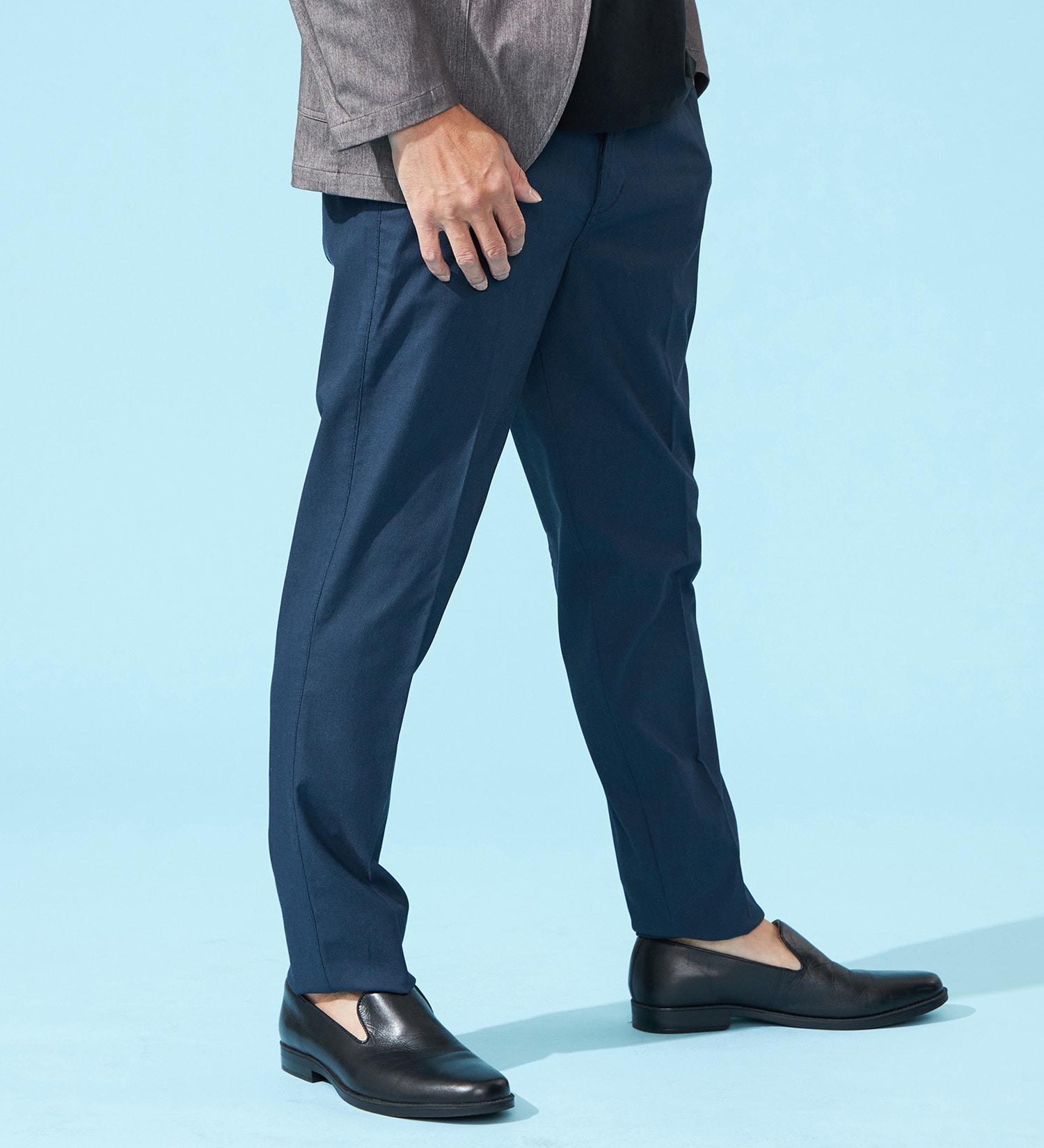 EDWIN(エドウイン)の【涼】COOLスリムトラウザーパンツ【アウトレット店舗・WEB限定】|パンツ/パンツ/メンズ|ダークブルー
